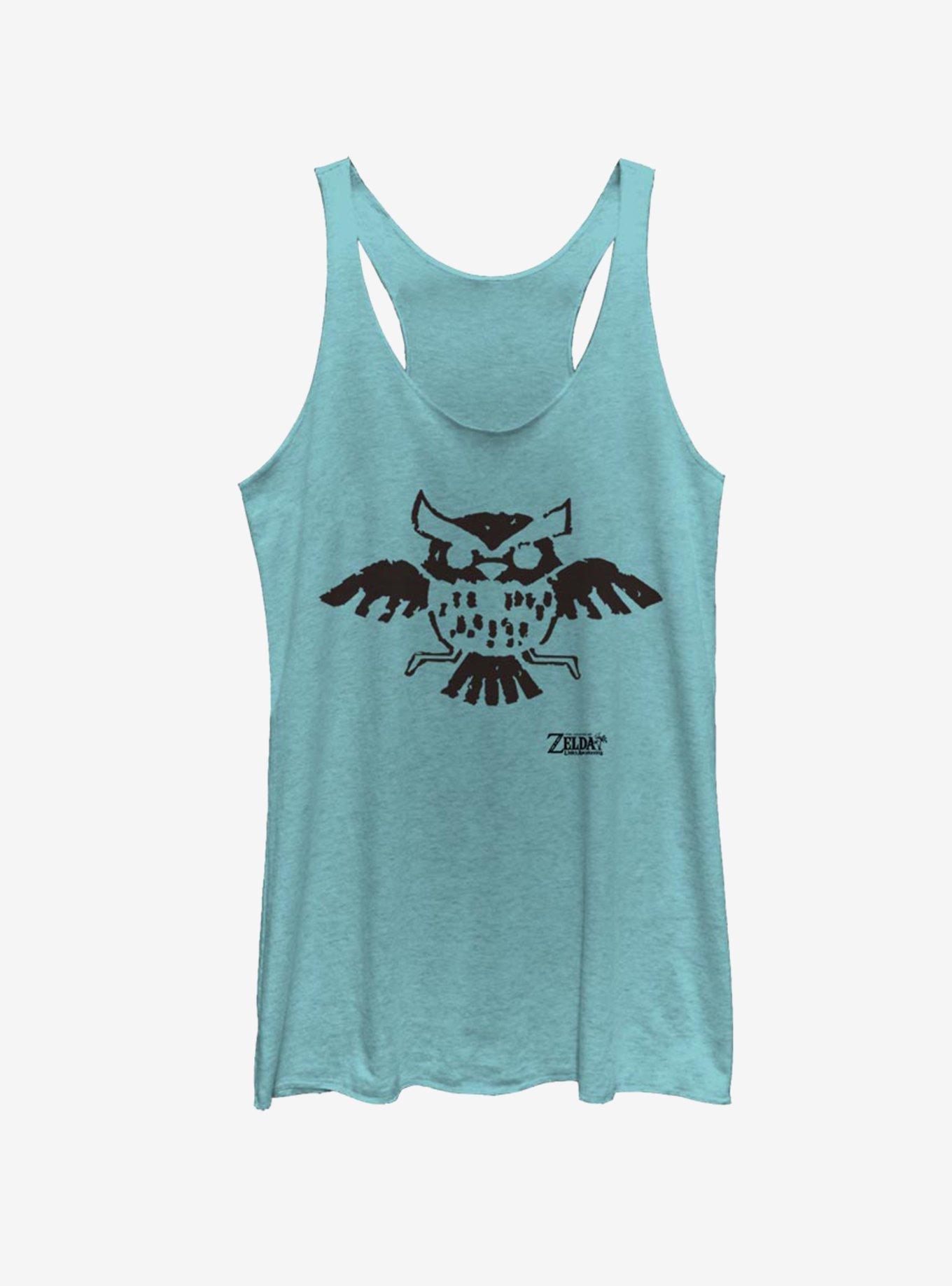 Nintendo The Legend of Zelda: Link's Awakening Owl Glyph Womens Tank Top, TAHI BLUE, hi-res