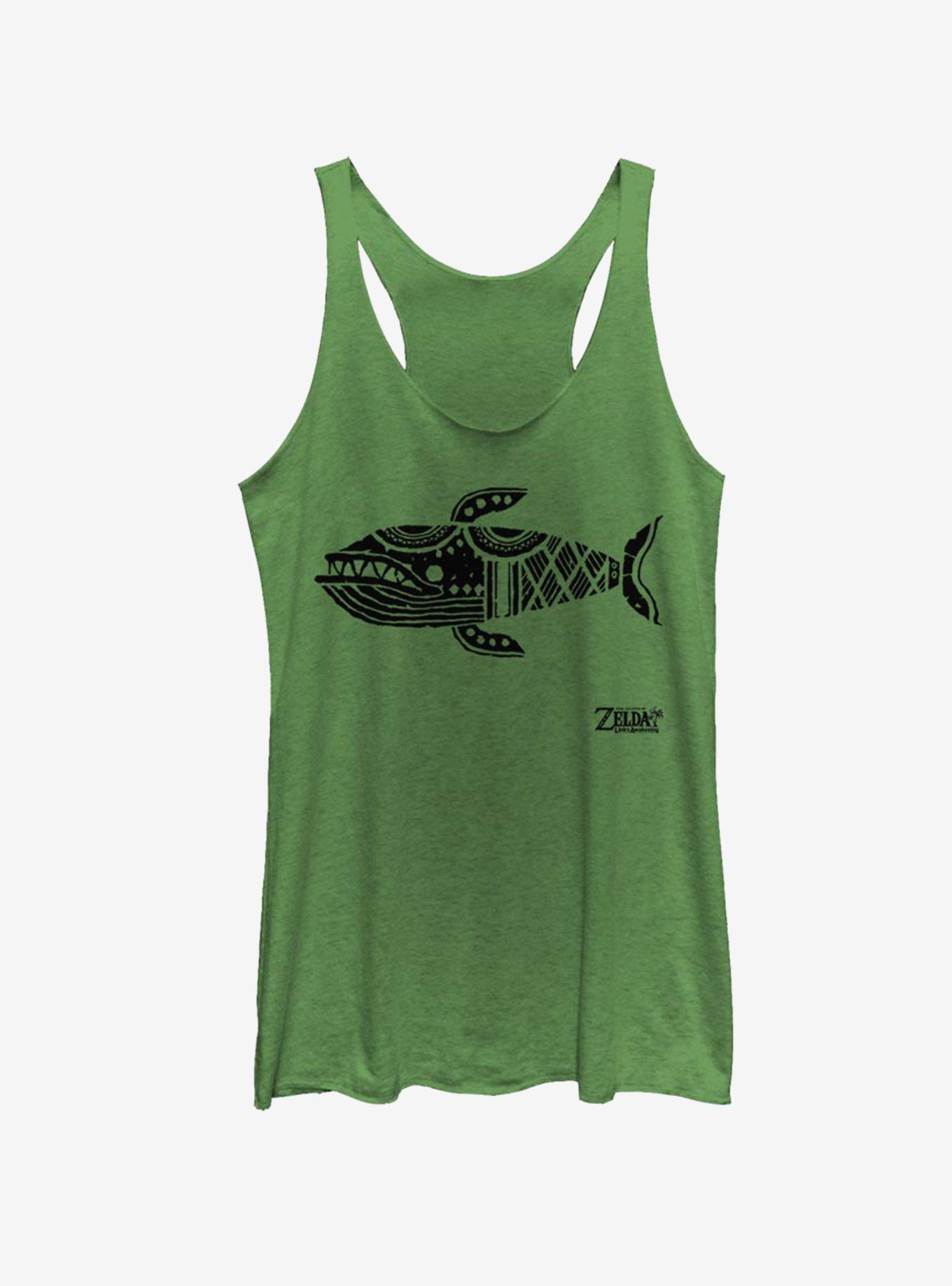 Nintendo The Legend of Zelda: Link's Awakening Whale Glyph Womens Tank Top, ENVY, hi-res