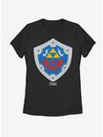 Nintendo The Legend of Zelda: Link's Awakening Hylian Shield Womens T-Shirt, BLACK, hi-res