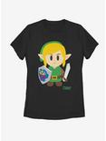 Nintendo The Legend of Zelda: Link's Awakening Link Avatar Color Womens T-Shirt, BLACK, hi-res