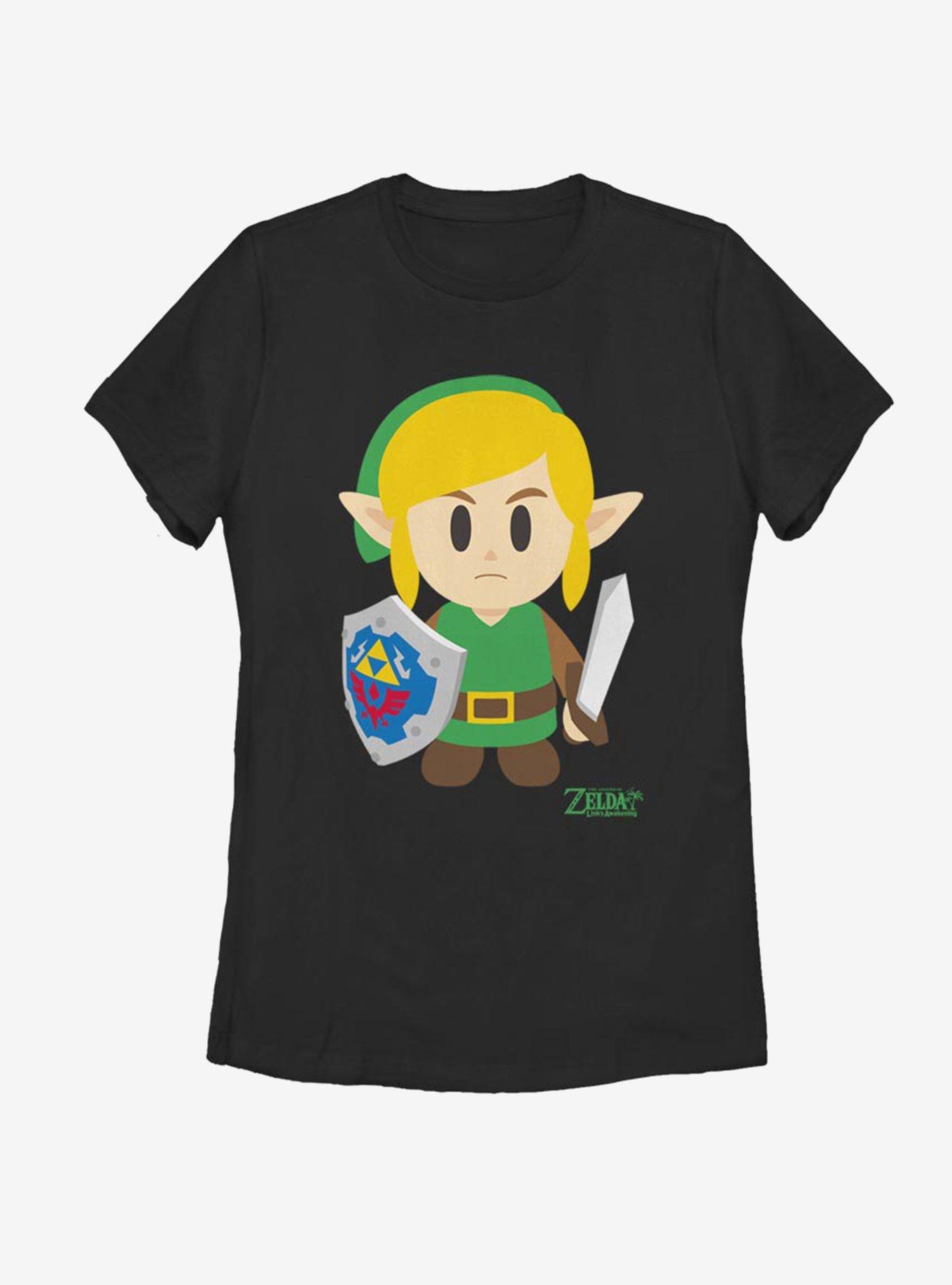 Nintendo The Legend of Zelda: Link's Awakening Link Avatar Color Womens T-Shirt, BLACK, hi-res