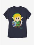 Nintendo The Legend of Zelda: Link's Awakening Link Avatar Color Womens T-Shirt, NAVY, hi-res