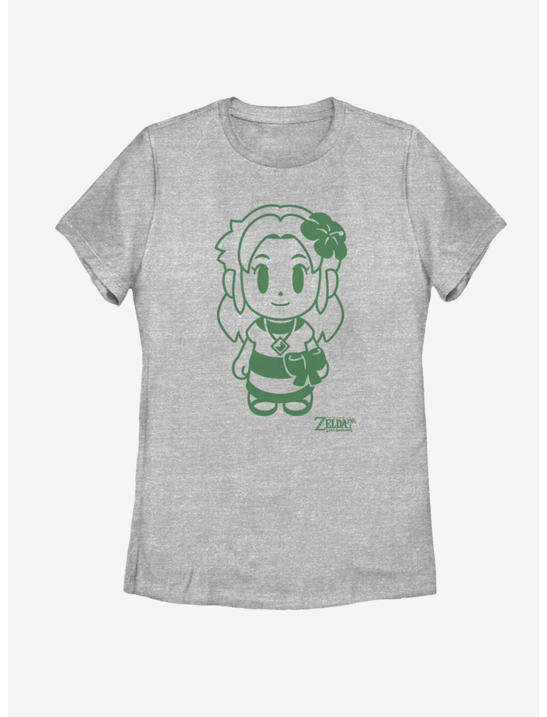 Nintendo The Legend of Zelda: Link's Awakening Marin Avatar Outline Womens T-Shirt, ATH HTR, hi-res