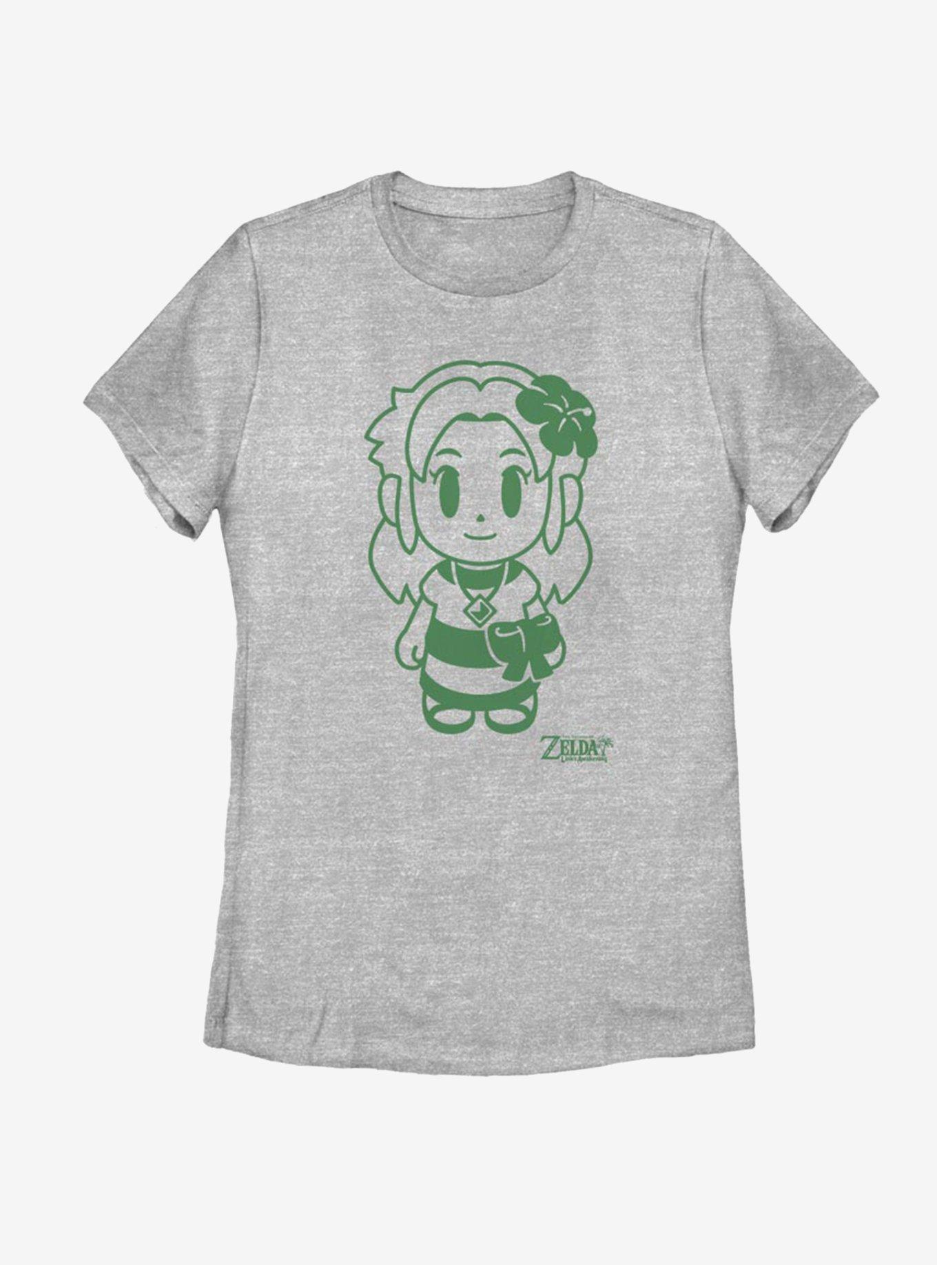 Nintendo The Legend of Zelda: Link's Awakening Marin Avatar Outline Womens T-Shirt, ATH HTR, hi-res