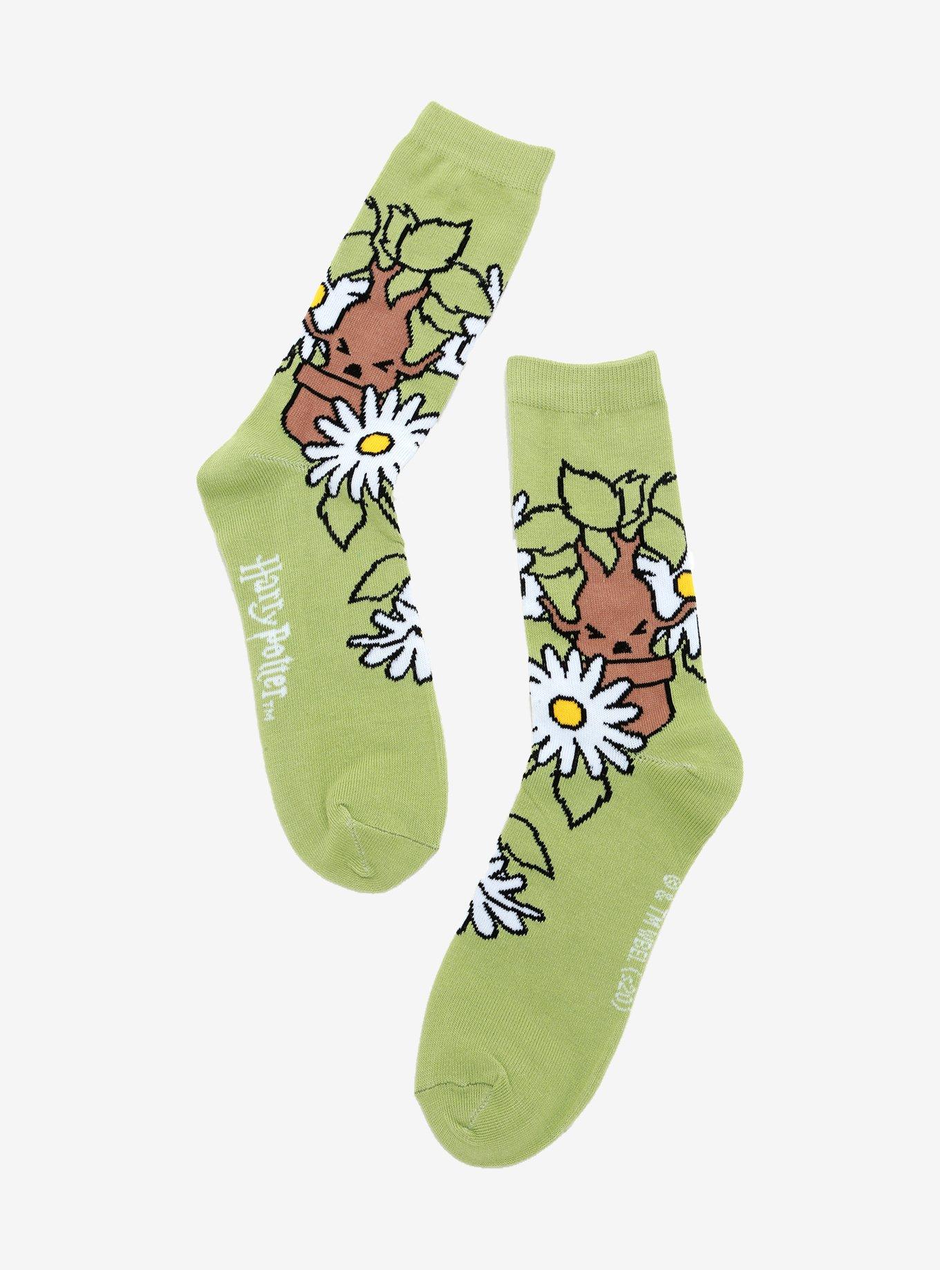 Harry Potter Mandrake Chibi Crew Socks, , hi-res