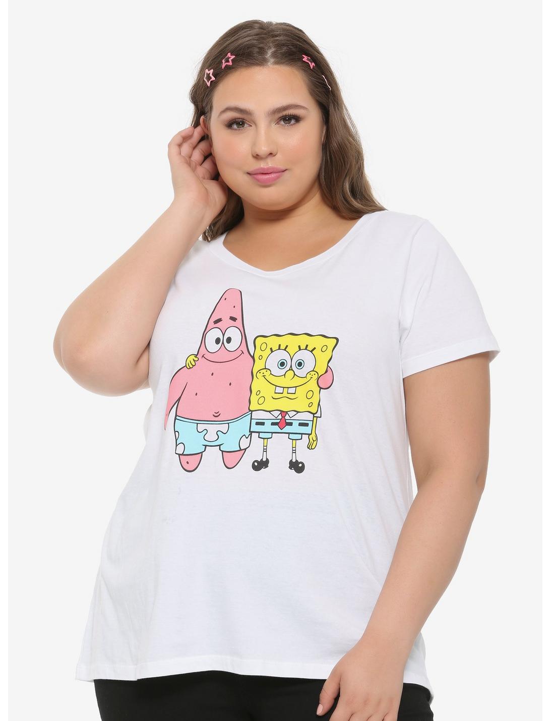 SpongeBob SquarePants SpongeBob & Patrick Besties Girls T-Shirt Plus Size, MULTI, hi-res