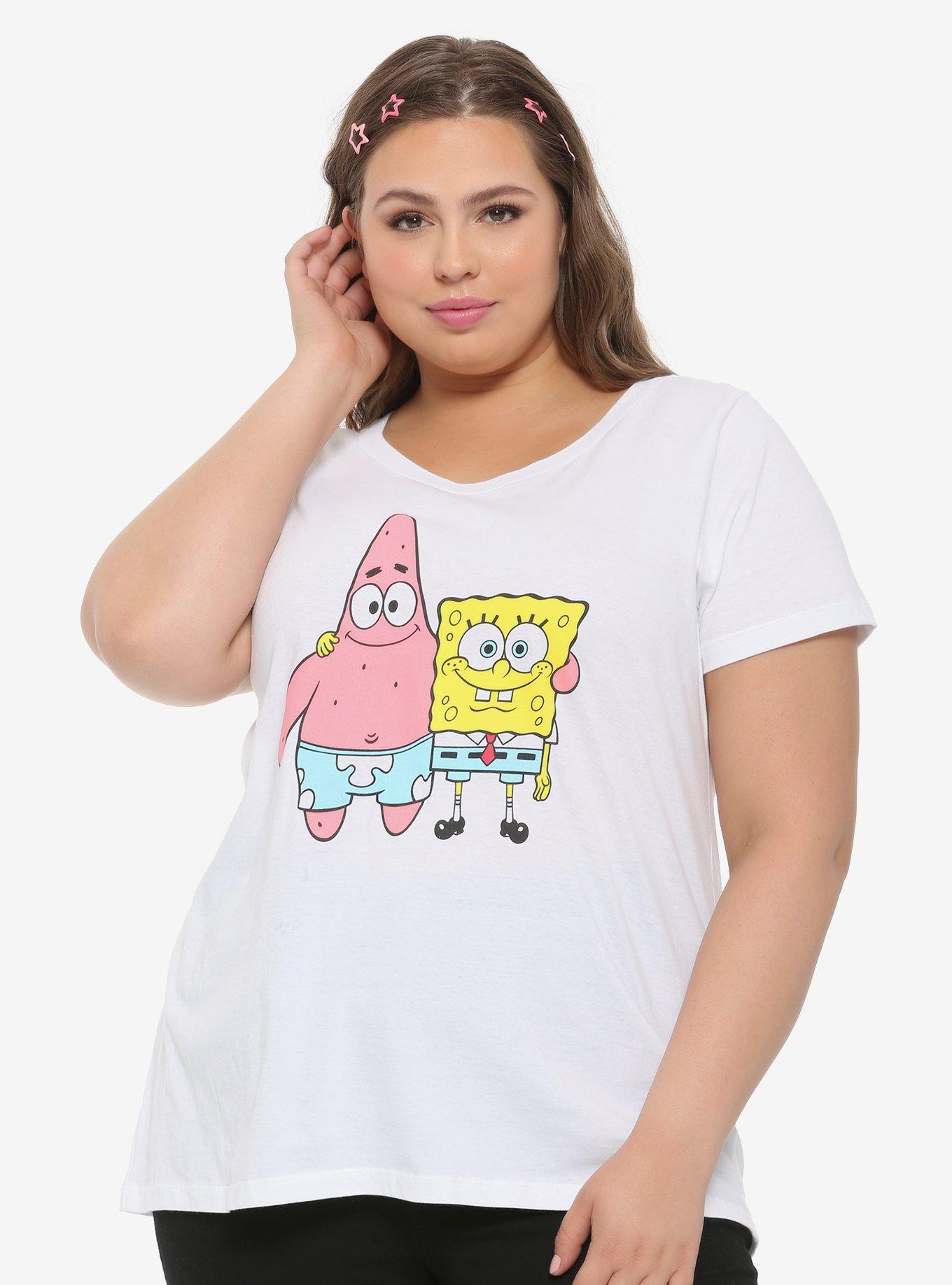 SpongeBob SquarePants SpongeBob & Patrick Besties Girls T-Shirt Plus Size, MULTI, hi-res