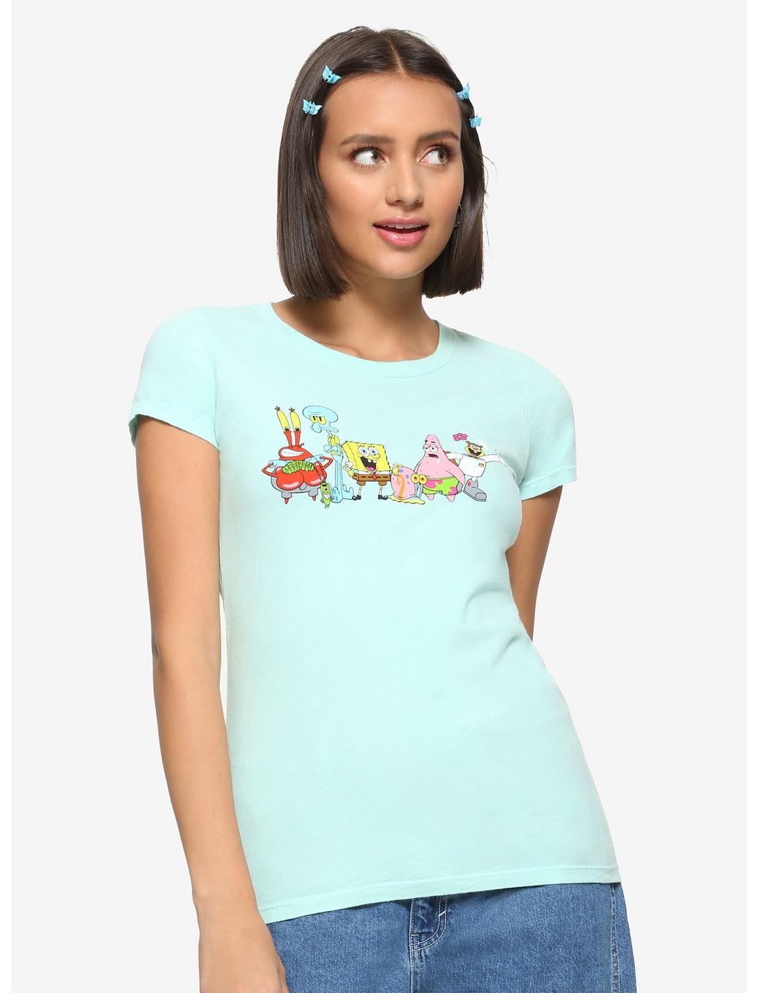 SpongeBob SquarePants Mint Group Girls T-Shirt, MULTI, hi-res