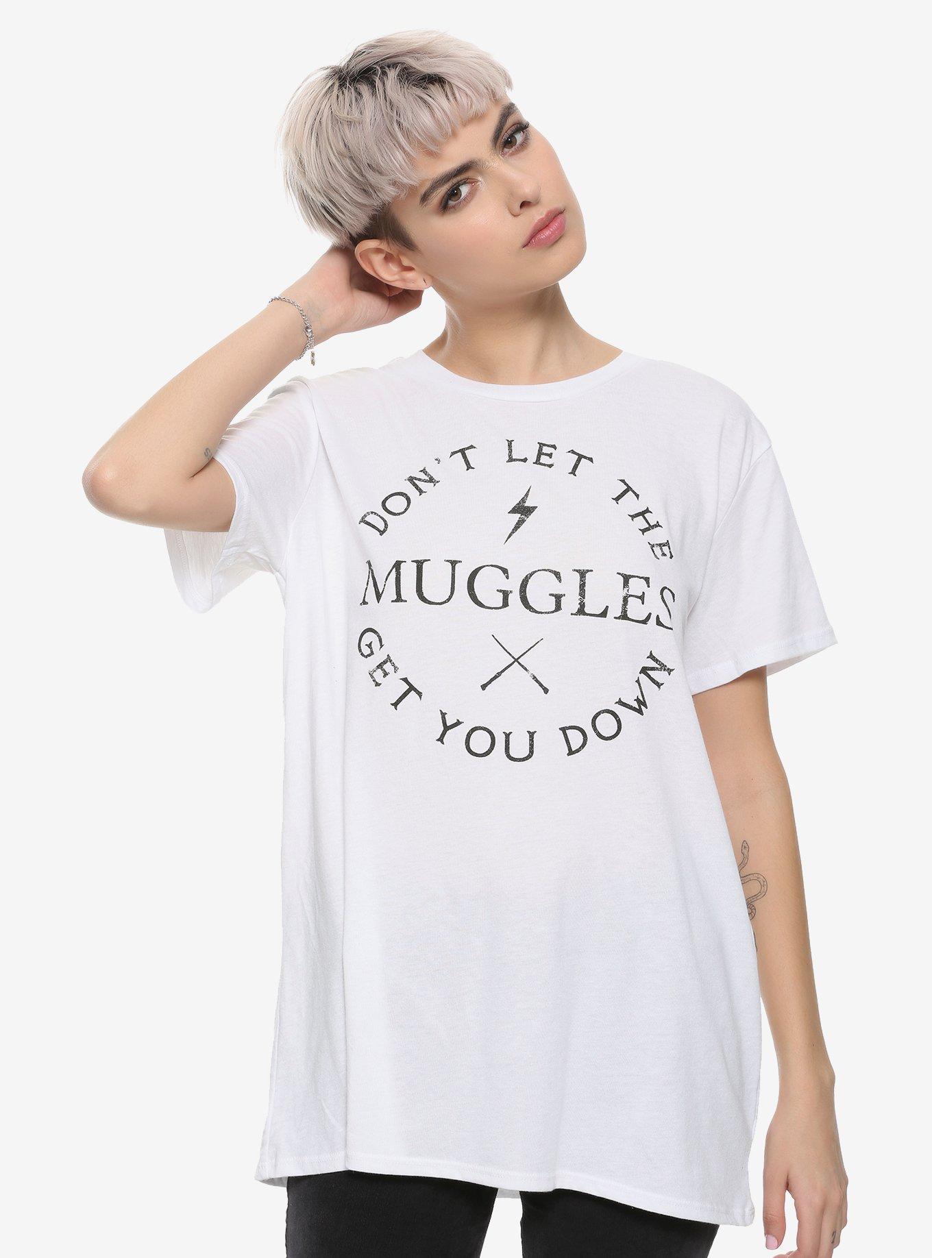 Harry Potter Don't Let The Muggles Get You Down Girls T-Shirt, BLACK, hi-res