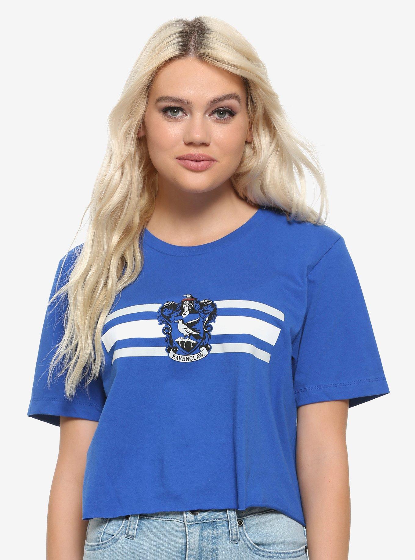 Harry Potter Ravenclaw Stripes Girls Crop T-Shirt, MULTI, hi-res