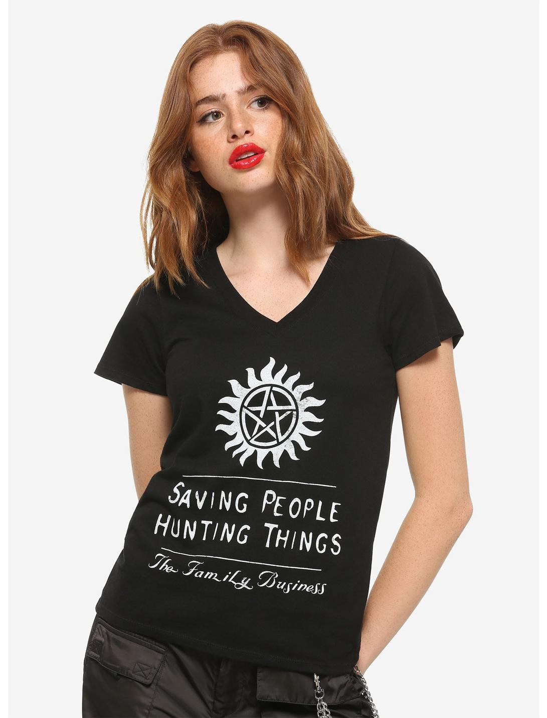 Supernatural Saving People Girls T-Shirt, WHITE, hi-res