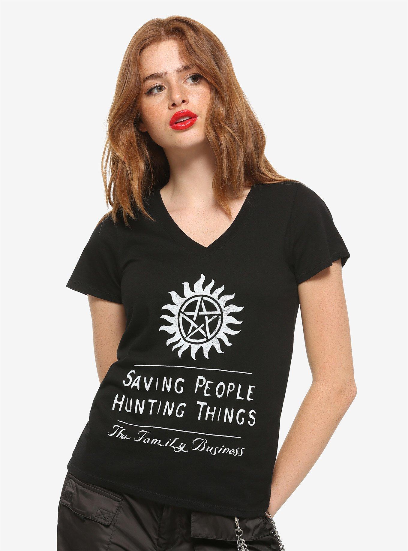 Supernatural Saving People Girls T-Shirt, WHITE, hi-res