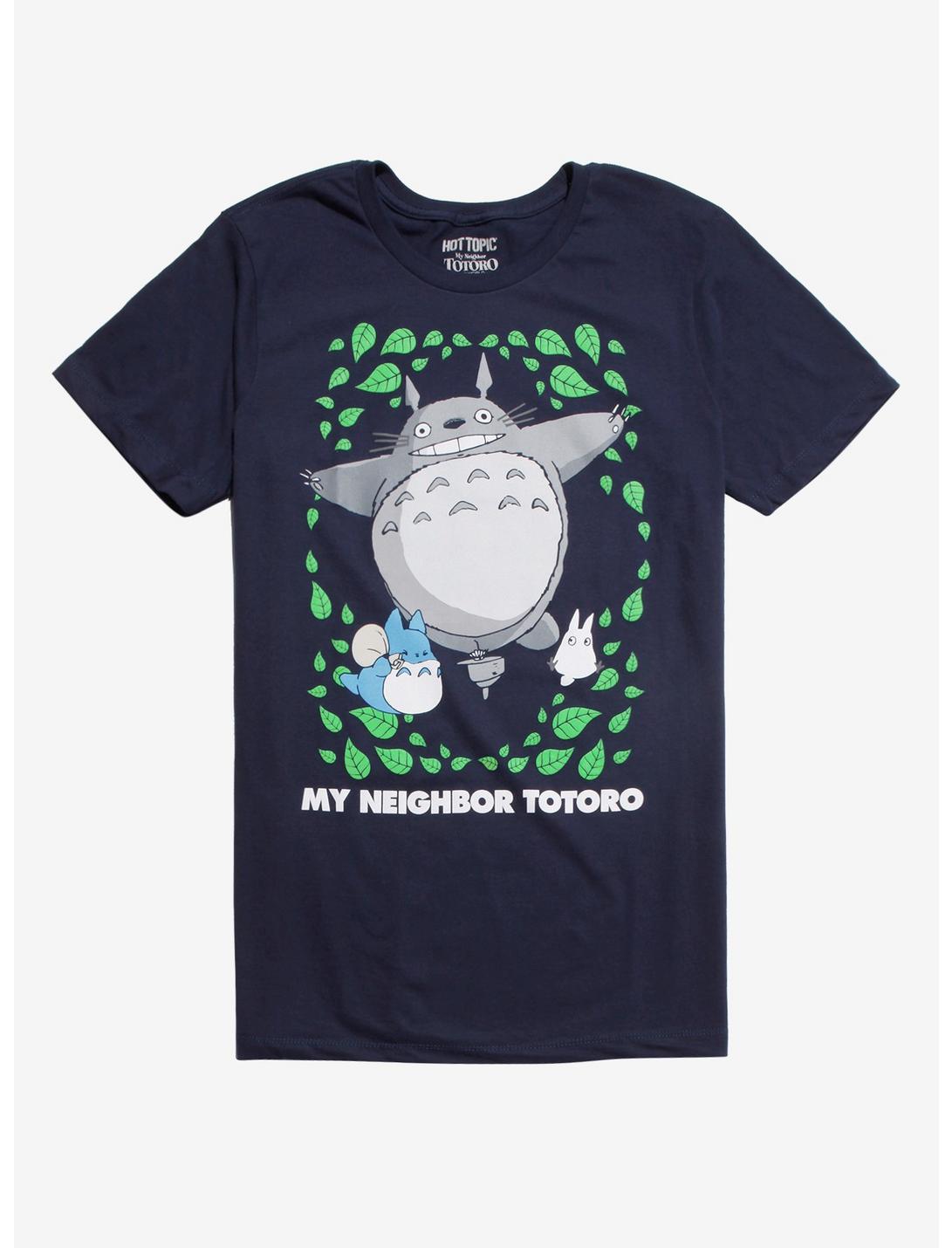 Studio Ghibli My Neighbor Totoro Leaf Frame T-Shirt, MULTI, hi-res