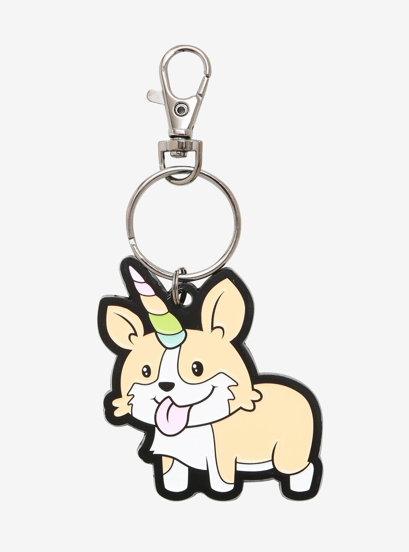 Corgicorn Key Chain, , hi-res