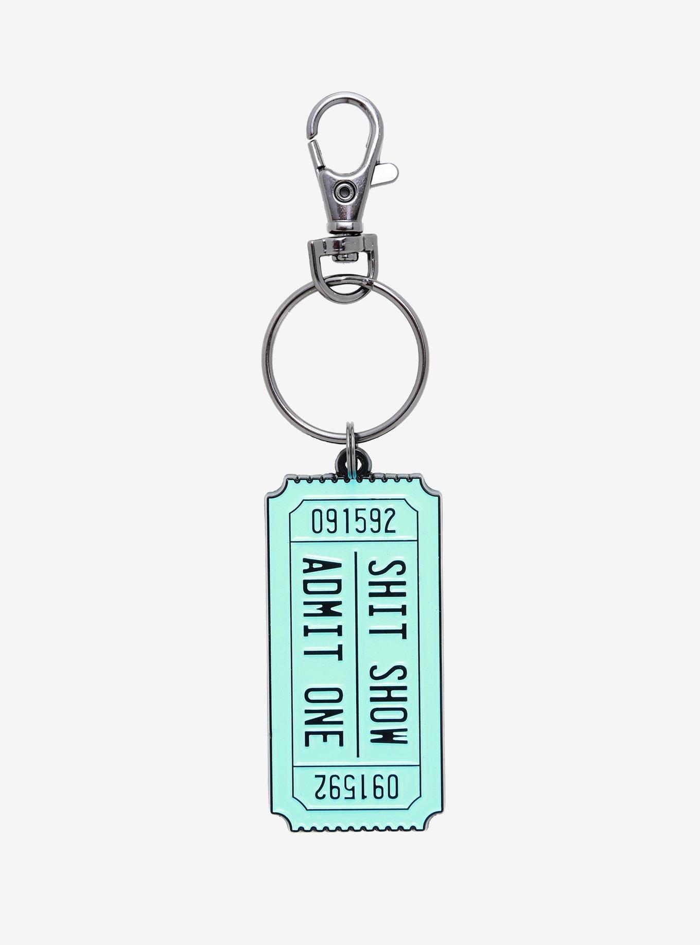 Sh*T Show Admit One Key Chain, , hi-res