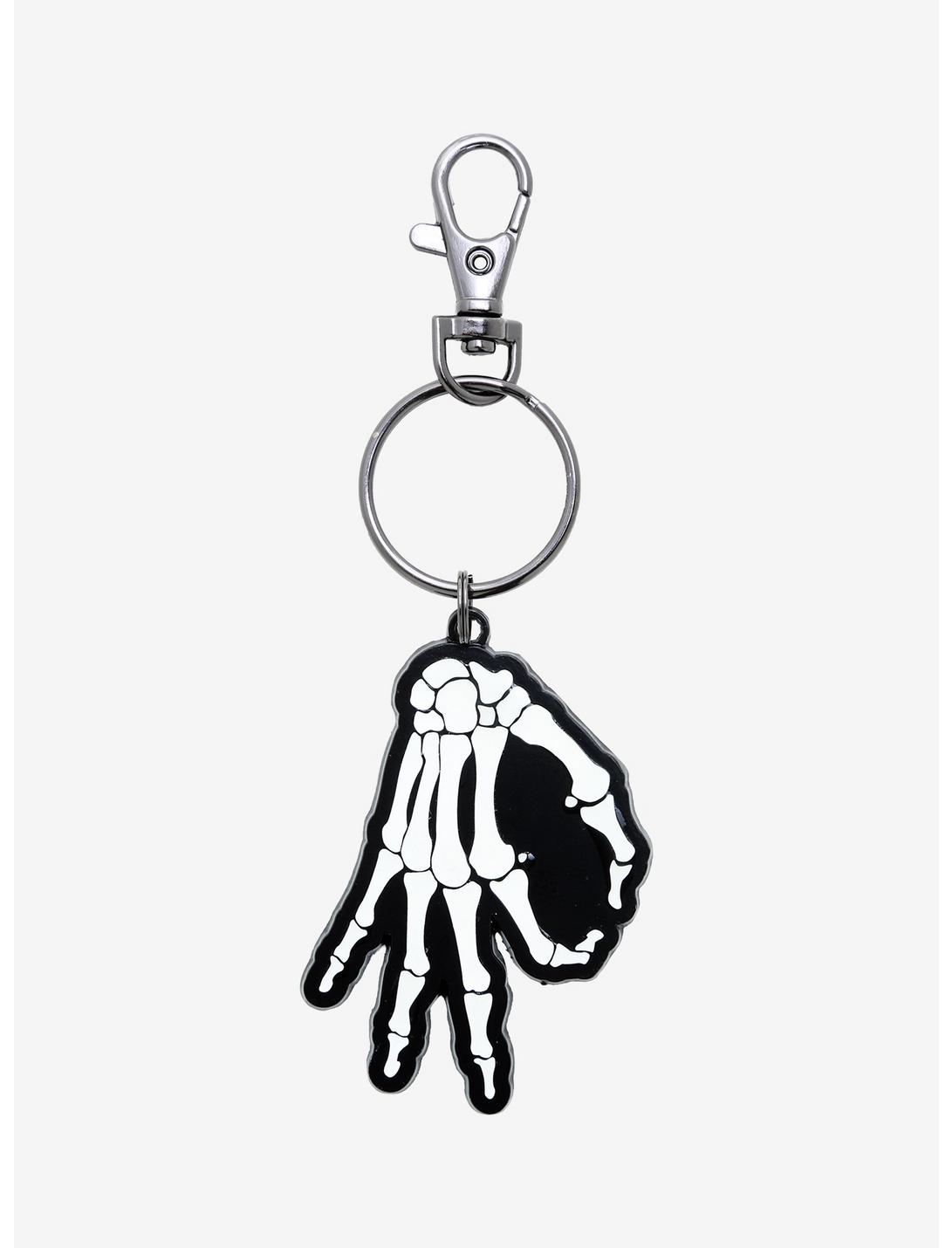 You Looked Skeleton Hand Key Chain, , hi-res