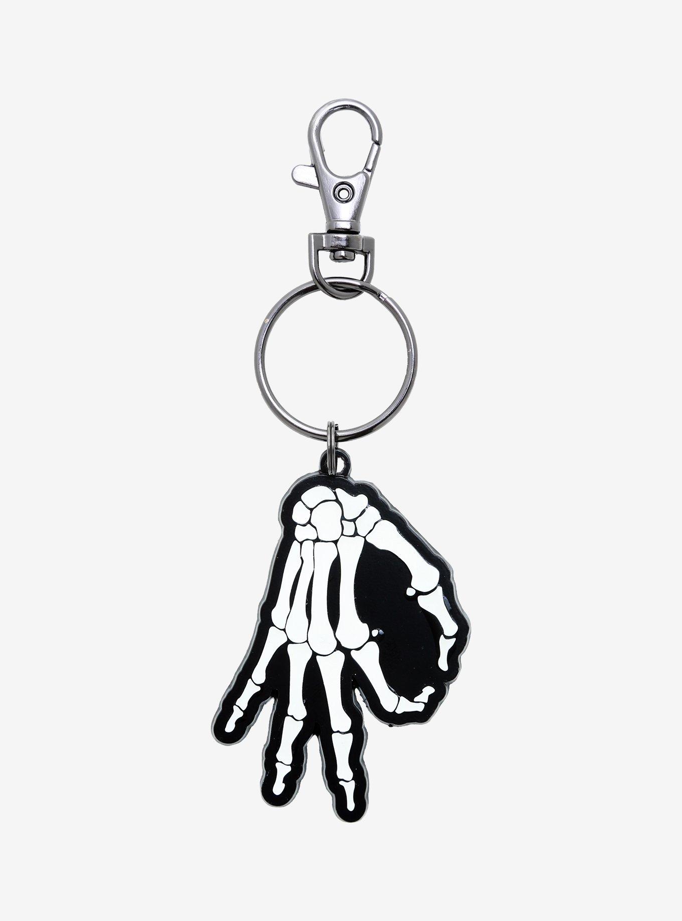 You Looked Skeleton Hand Key Chain, , hi-res