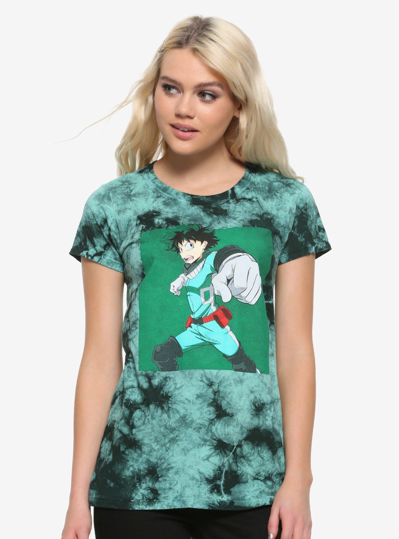 My Hero Academia Deku Tie-Dye Girls T-Shirt, MULTI, hi-res