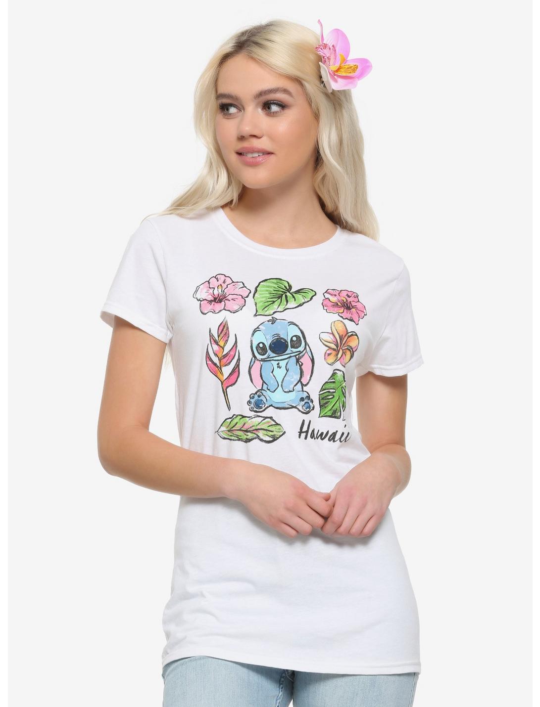 Disney Lilo & Stitch Hawaii Flowers Girls T-Shirt, MULTI, hi-res