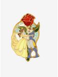 Loungefly Disney Beauty And The Beast Stained Glass Enamel Pin, , hi-res