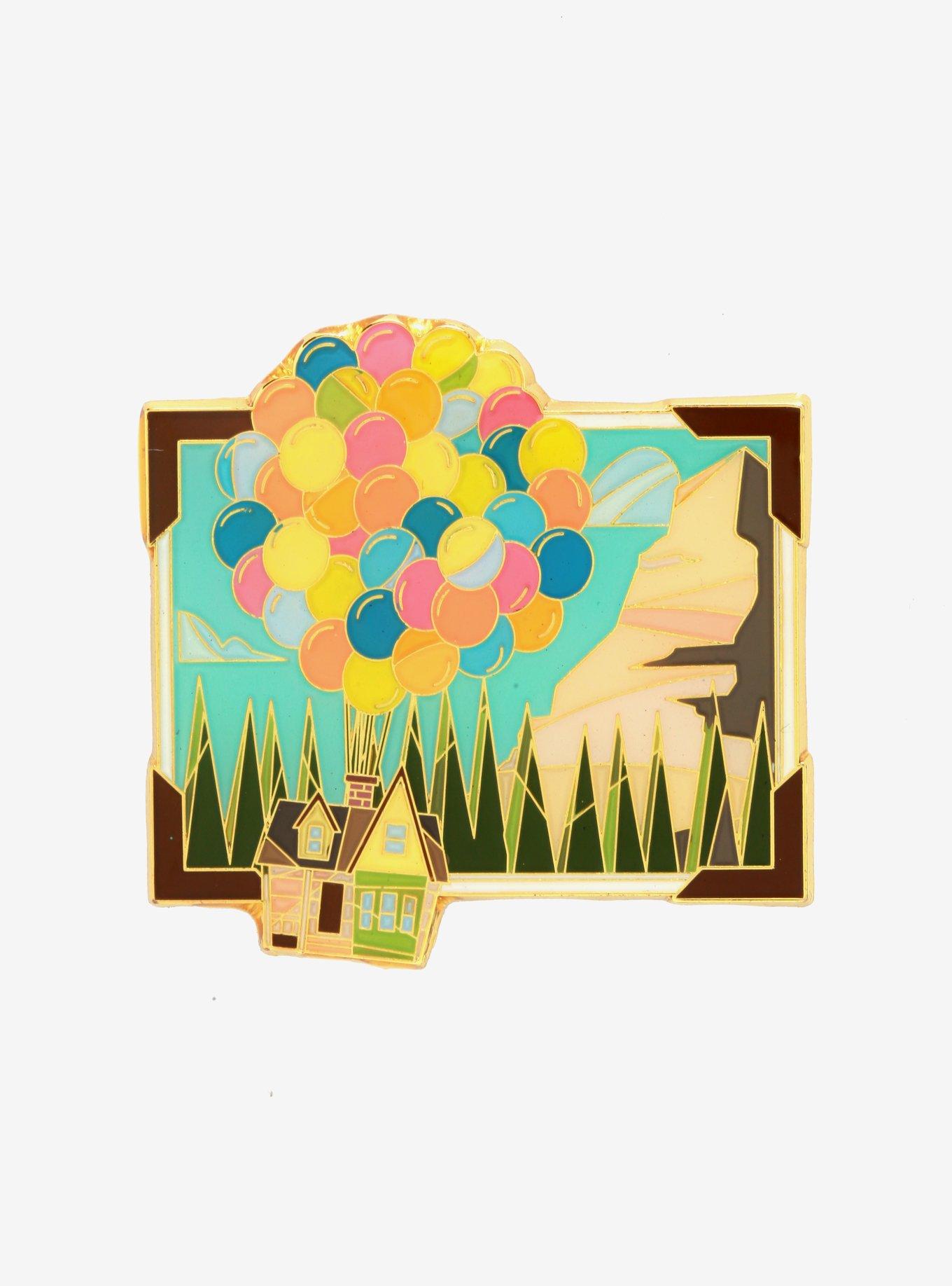 Loungefly Disney Pixar Up Stained Glass Enamel Pin, , hi-res