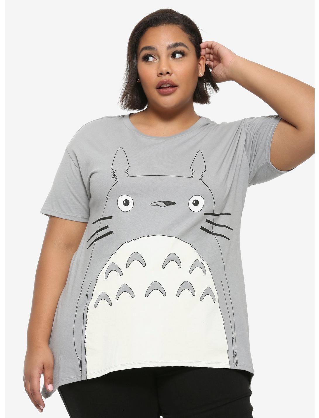 Studio Ghibli My Neighbor Totoro Shark Bite Girls T-Shirt Plus Size, MULTI, hi-res