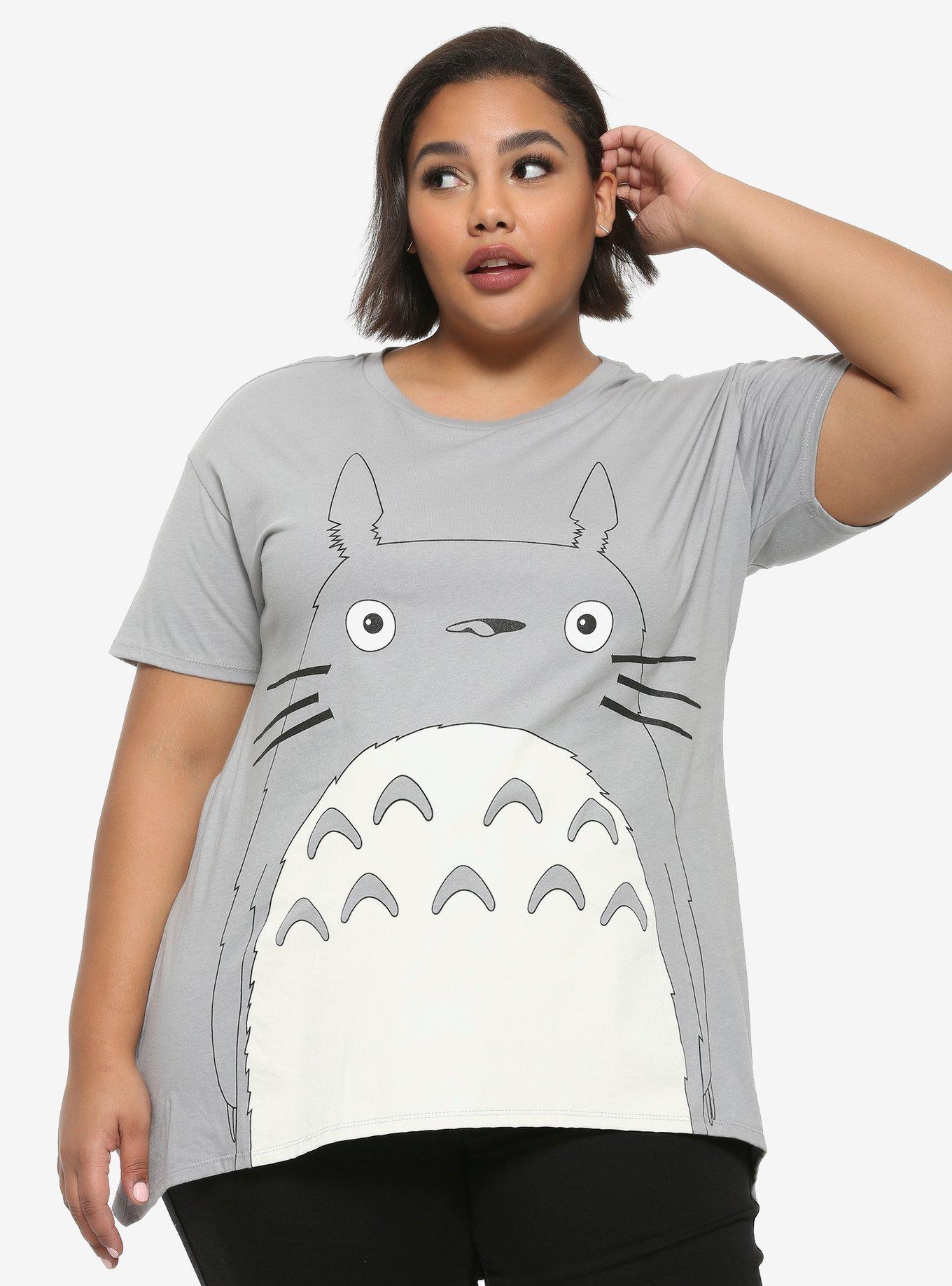 Studio Ghibli My Neighbor Totoro Shark Bite Girls T-Shirt Plus Size, MULTI, hi-res