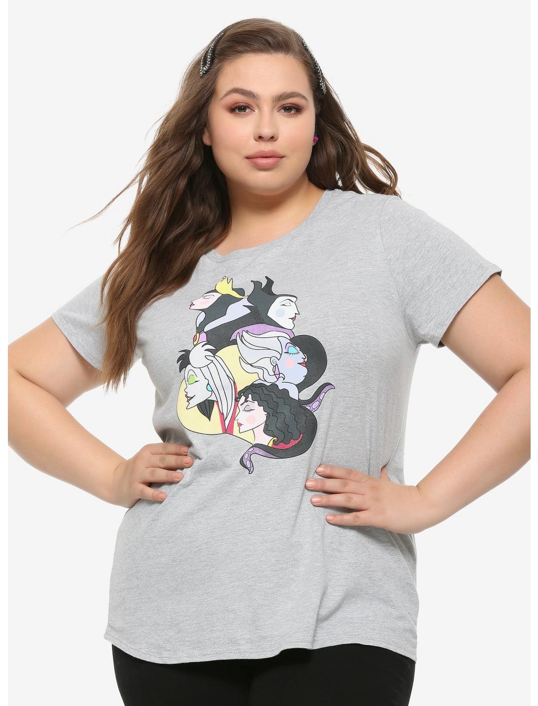 Disney Villains Profiles Girls T-Shirt Plus Size, MULTI, hi-res