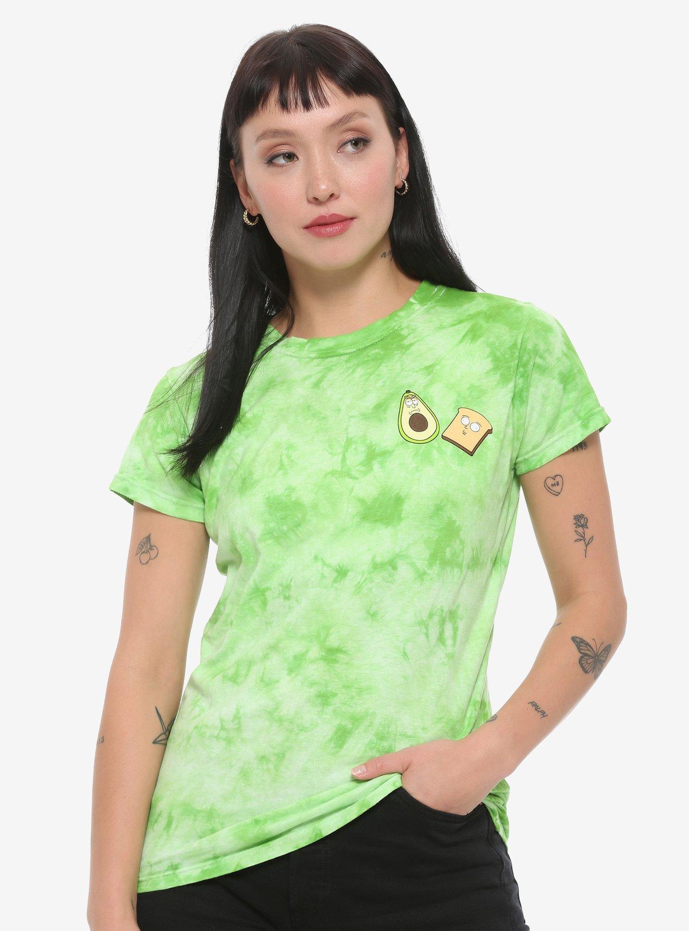 Rick And Morty Avocado Toast Tie-Dye Girls T-Shirt, MULTI, hi-res