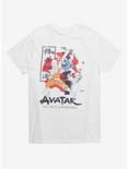 Avatar: The Last Airbender Watercolor Fighting Poses T-Shirt, MULTI, hi-res