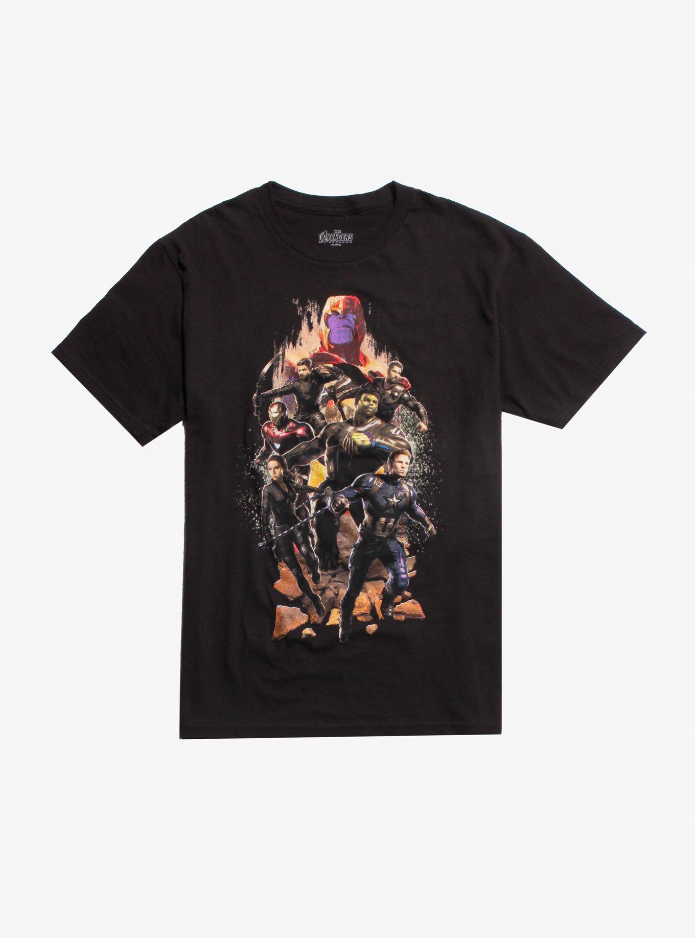 Marvel Avengers: Endgame Group & Thanos T-Shirt, MULTI, hi-res