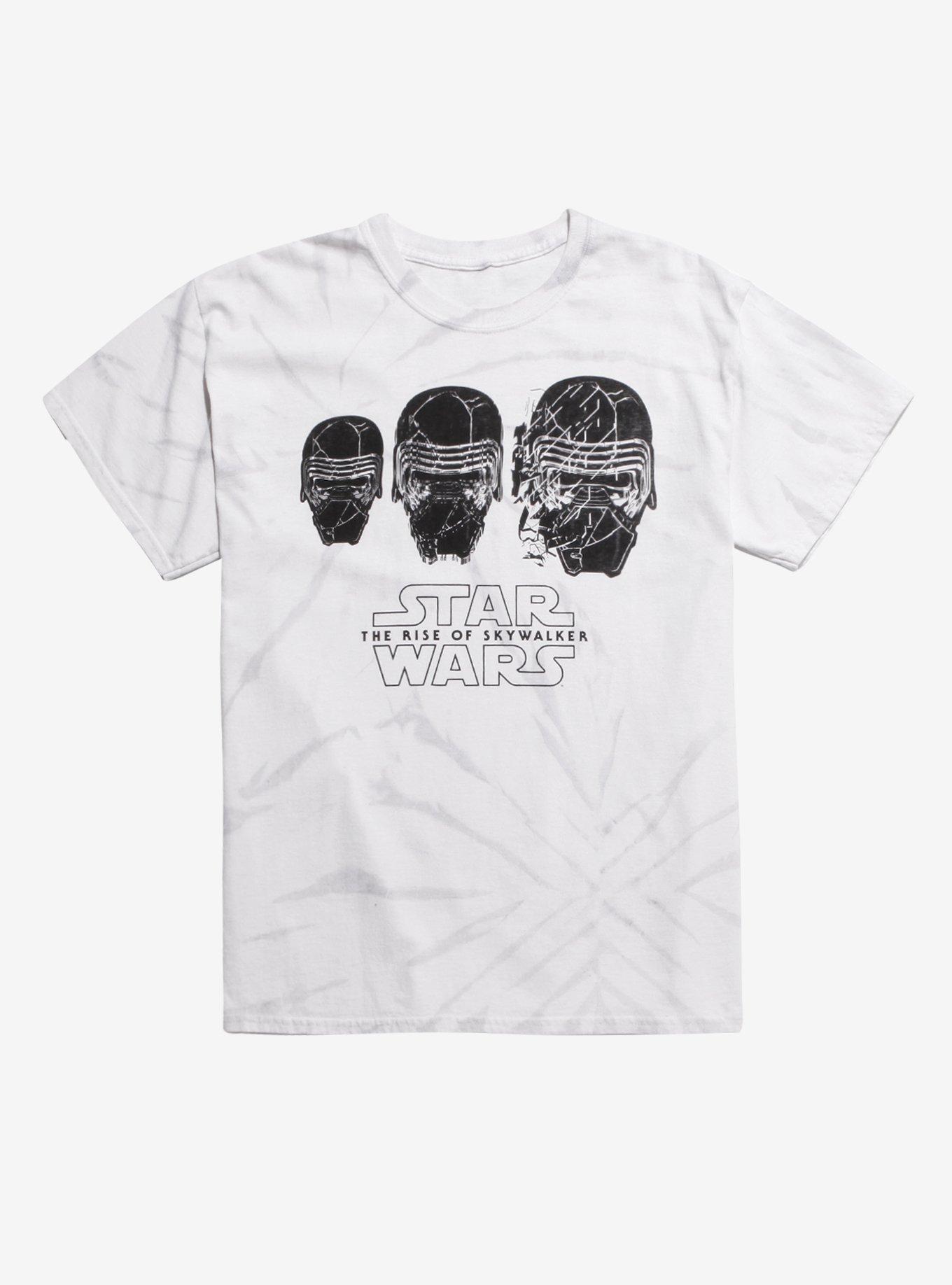 Star Wars: The Rise Of Skywalker Kylo's Exploding Helmet Wash T-Shirt, BLACK, hi-res
