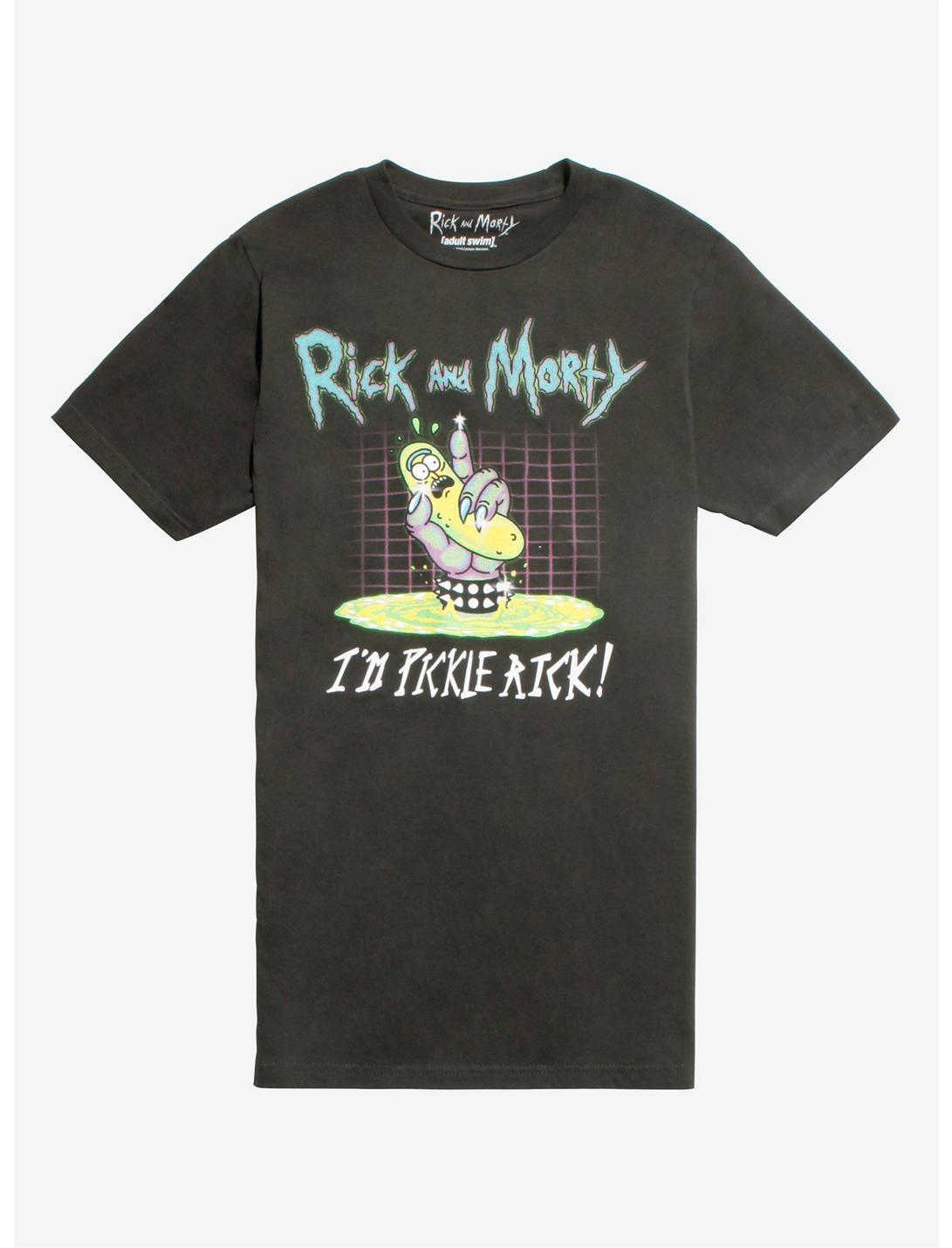 Rick And Morty Pickle Rick Metal Portal T-Shirt, MULTI, hi-res