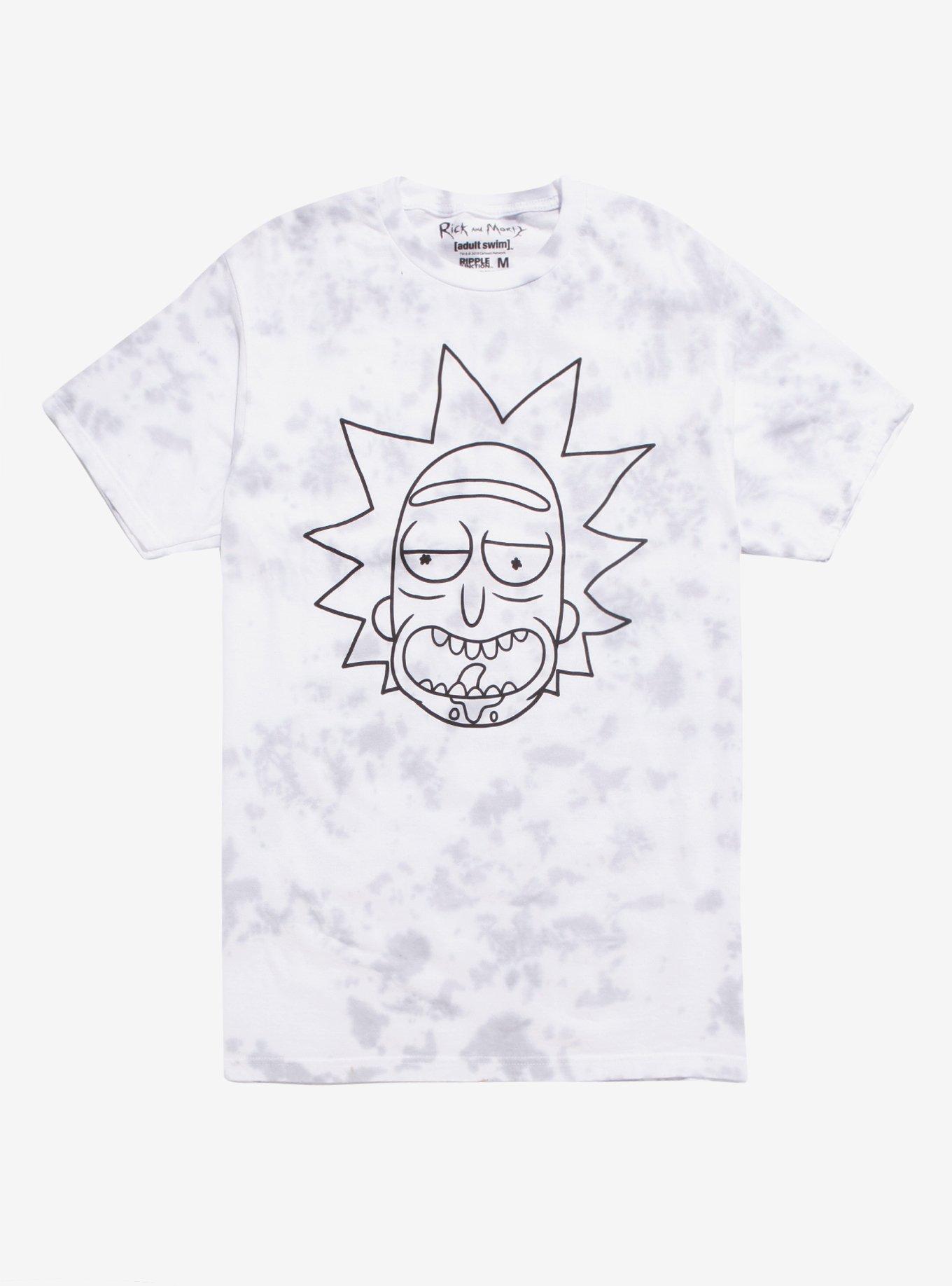 rick and morty t shirt tie dye