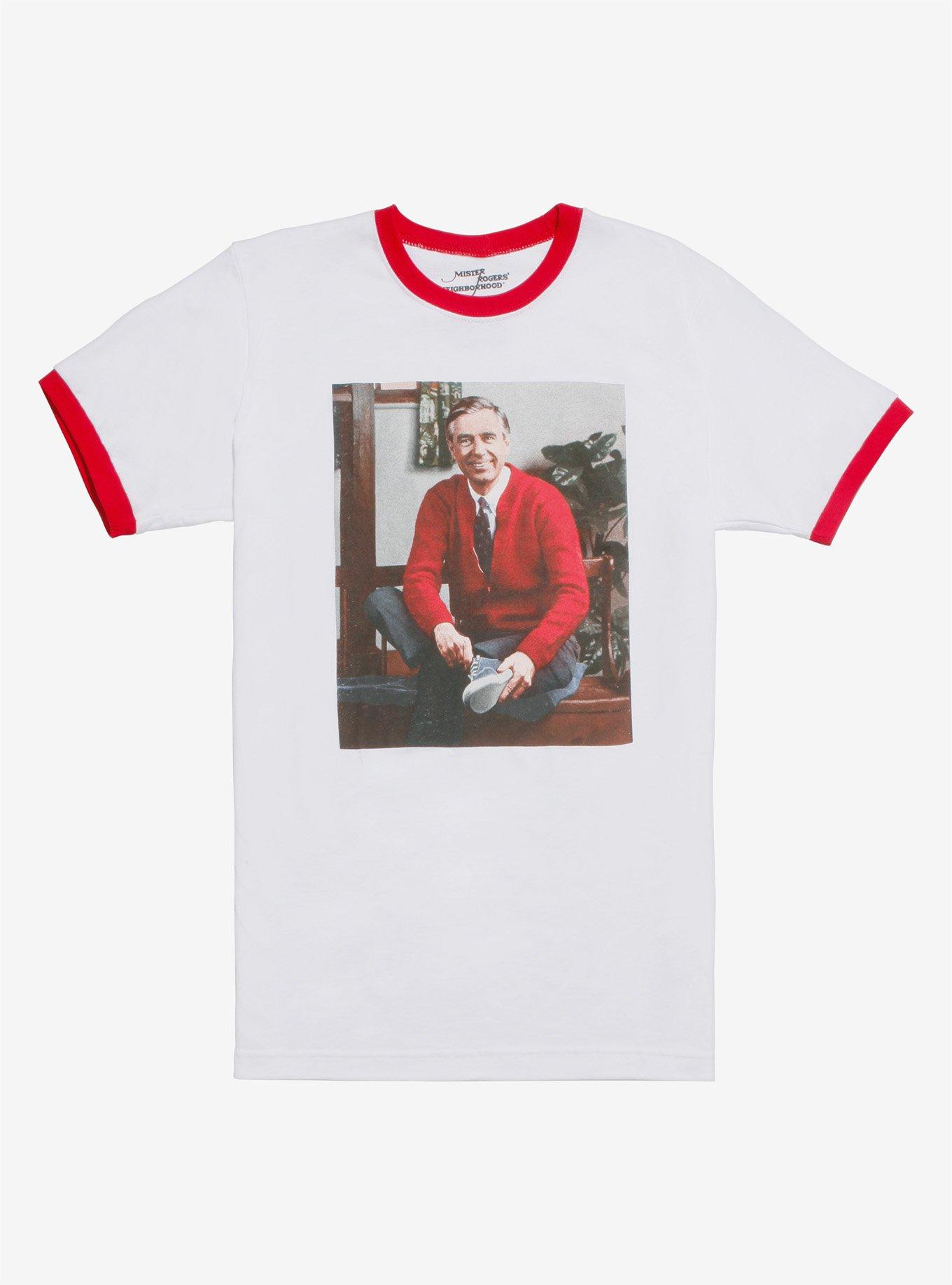 Mister Rogers' Neighborhood Ringer T-Shirt, WHITE, hi-res