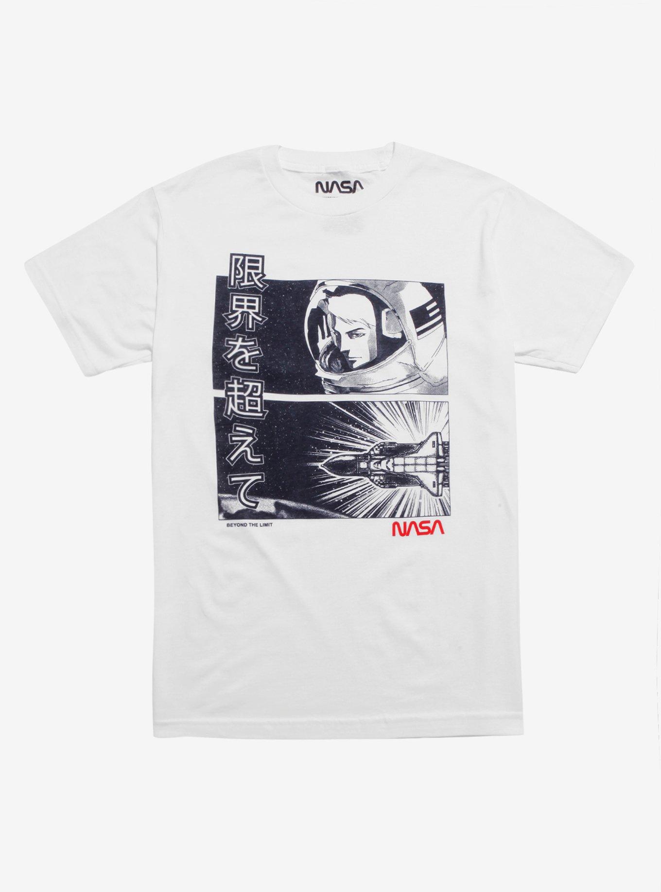 NASA Anime T-Shirt, WHITE, hi-res