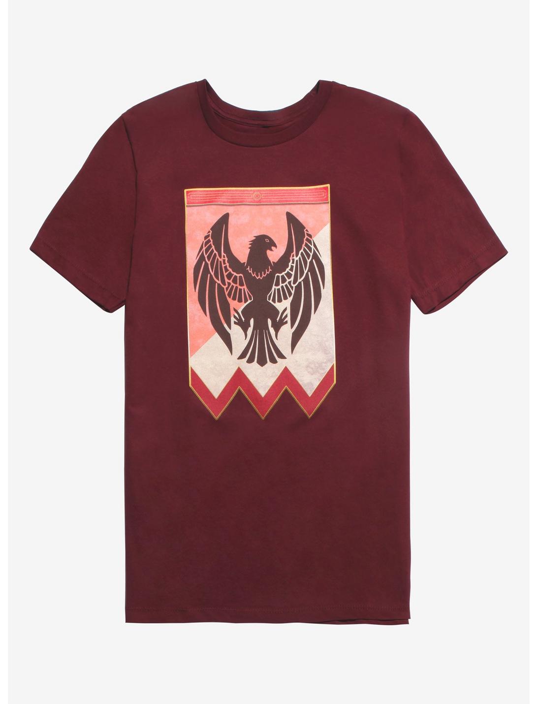 Fire Emblem: Three Houses Black Eagles T-Shirt, RED, hi-res