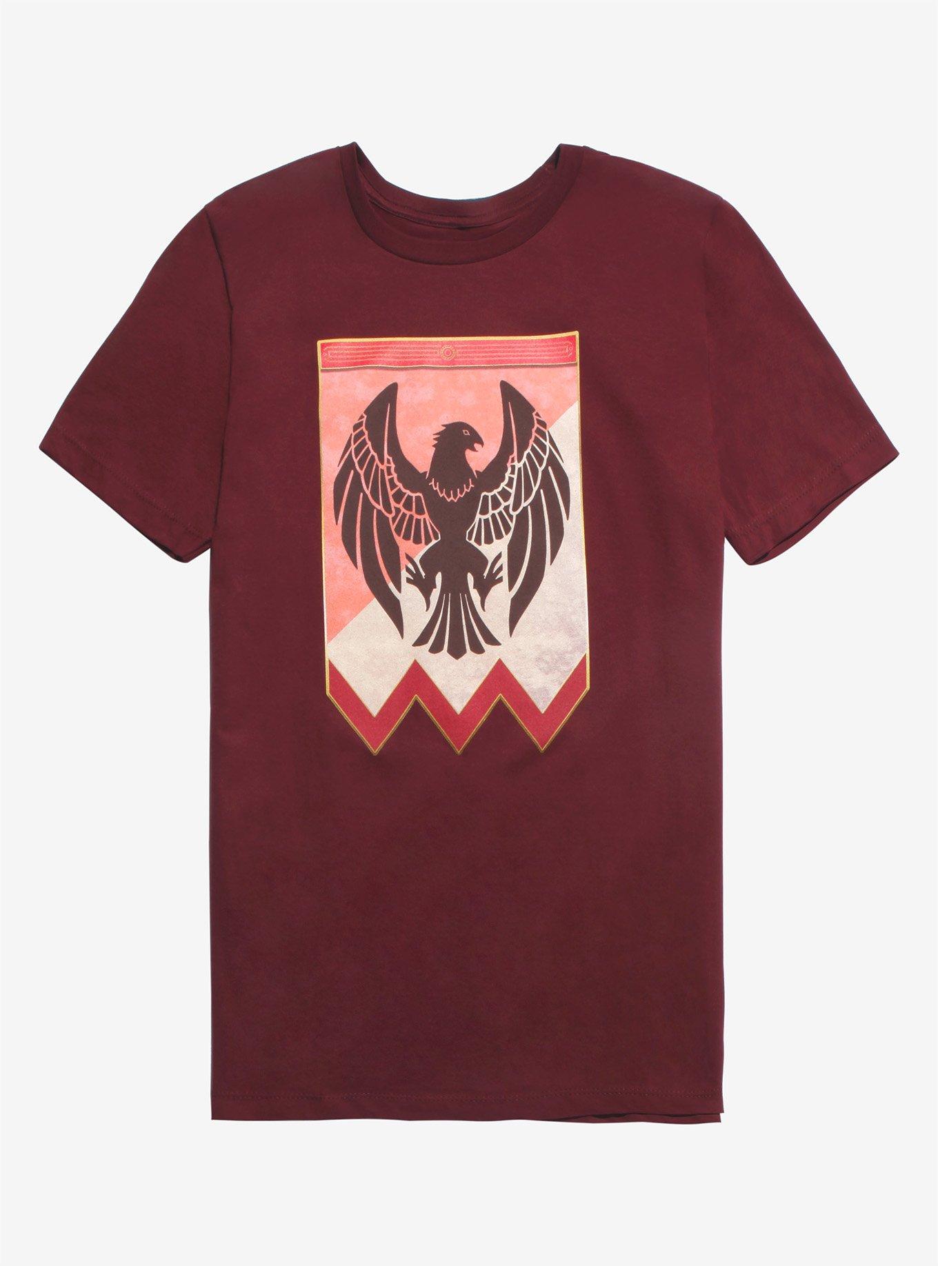 Fire Emblem: Three Houses Black Eagles T-Shirt, RED, hi-res