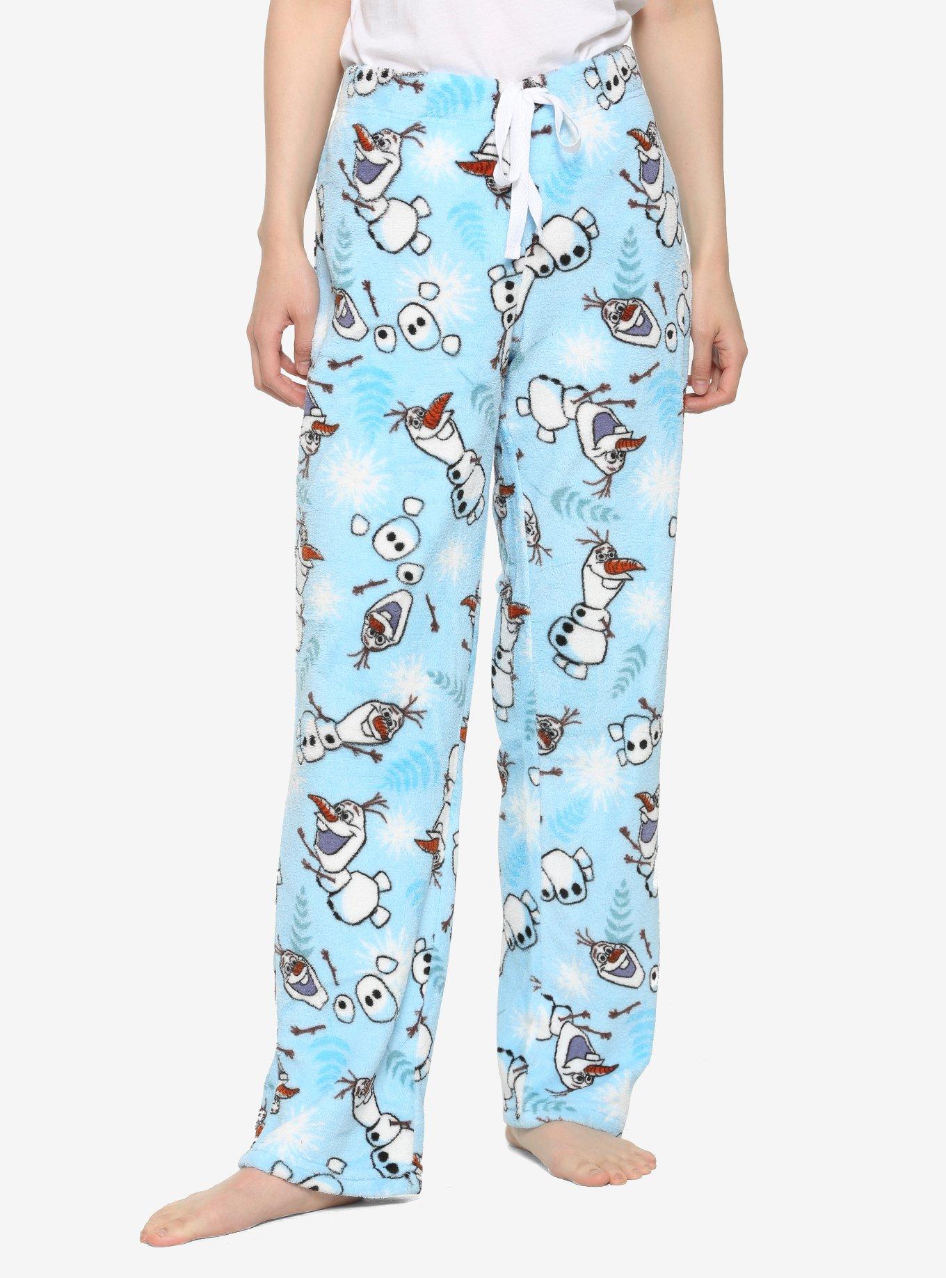 Disney Frozen II Olaf Women's Blue Fleece Pajama Pants Size Large XL From  Kohls for sale online