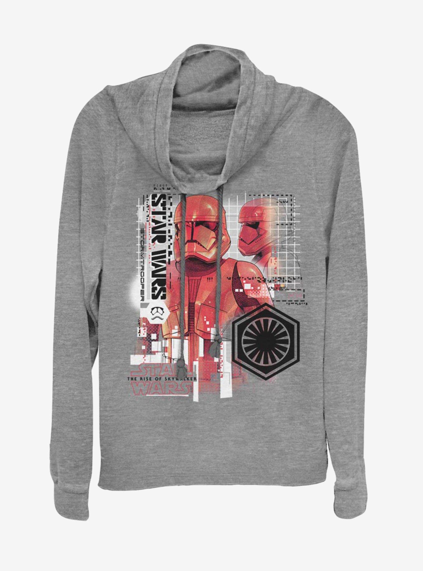 Star Wars Episode IX Rise of Skywalker Red Trooper Super Red Trooper Cowl Neck Long-Sleeve Girls Top, , hi-res