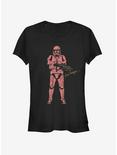 Star Wars Episode IX Rise of Skywalker Red Trooper Girls T-Shirt, BLACK, hi-res