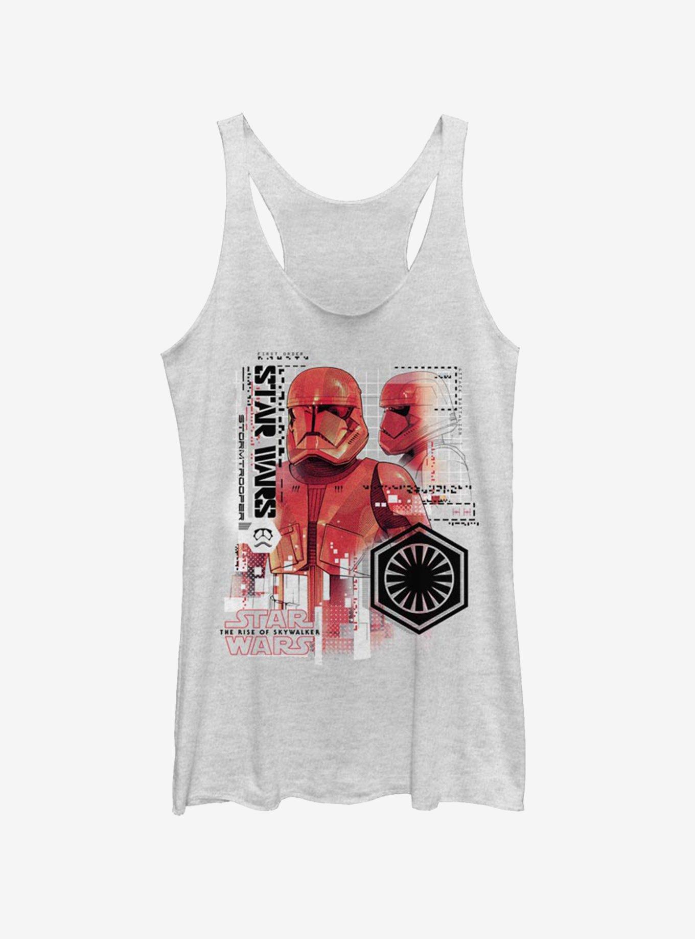 Star Wars Episode IX Rise of Skywalker Red Trooper Super Red Trooper Girls Tank, WHITE HTR, hi-res