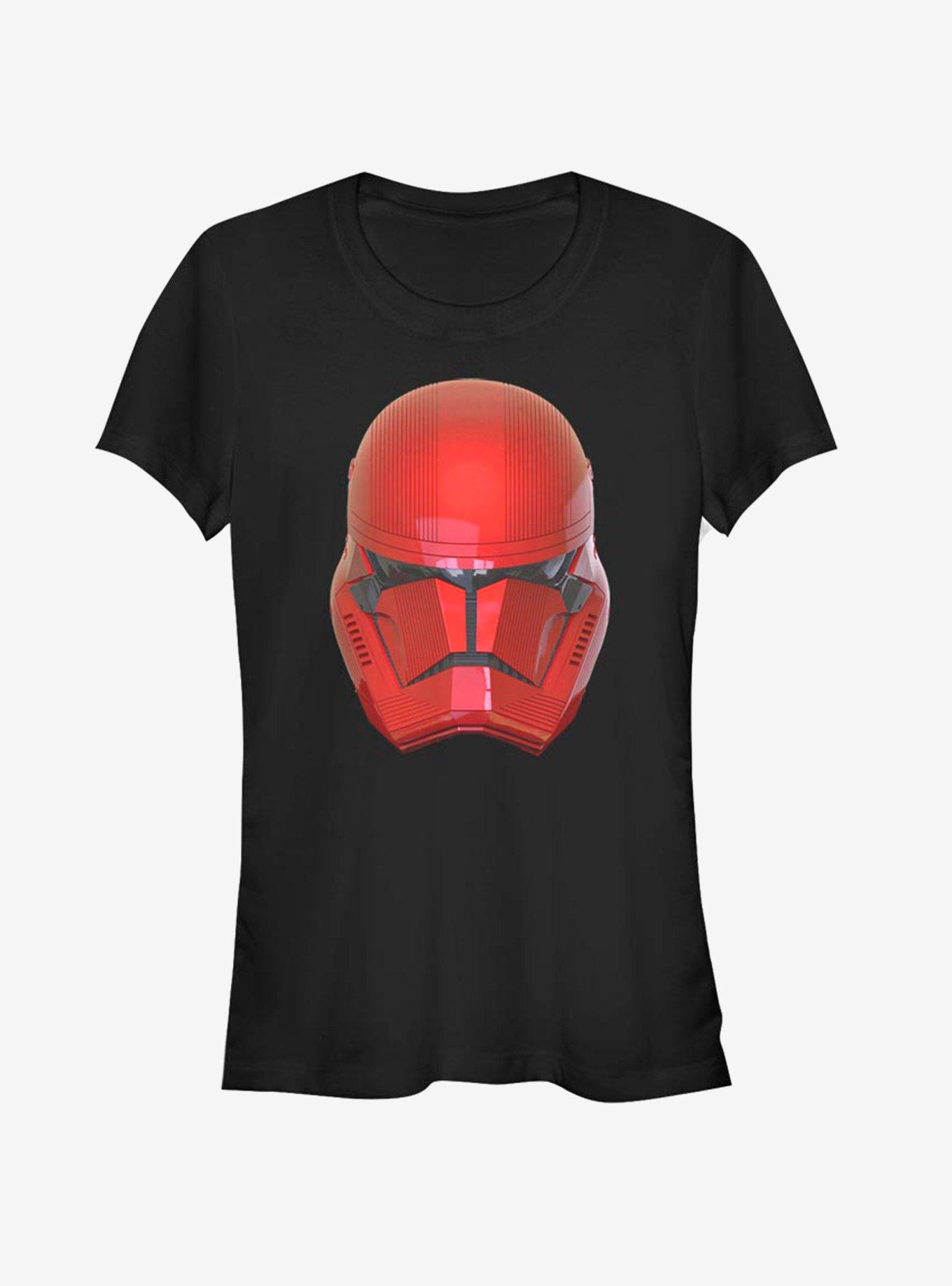 Star Wars Episode IX Rise of Skywalker Red Trooper Red Helm Girls T-Shirt, BLACK, hi-res