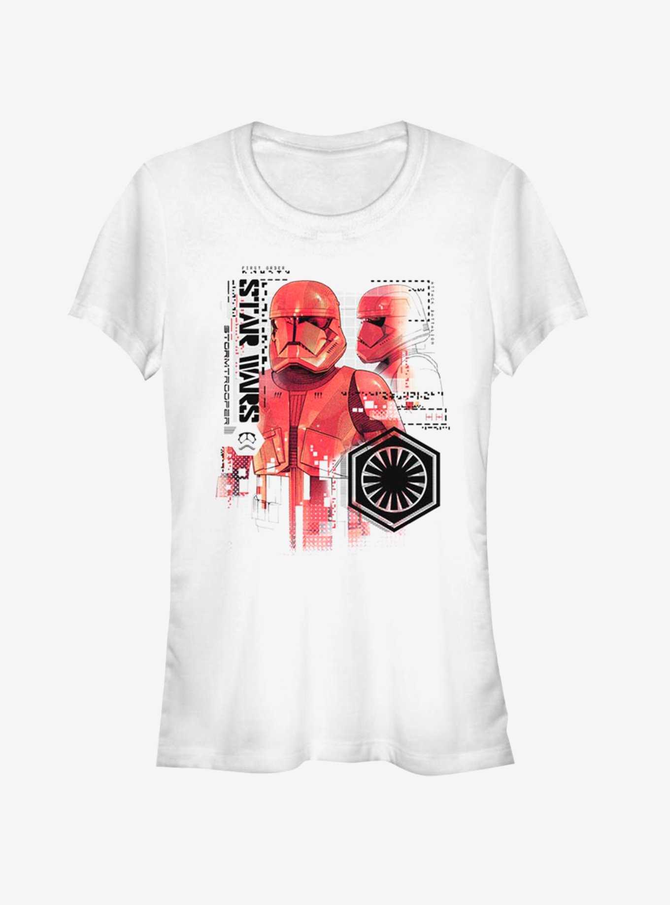 Star Wars Episode IX Rise of Skywalker Red Trooper Schematic Girls T-Shirt, , hi-res