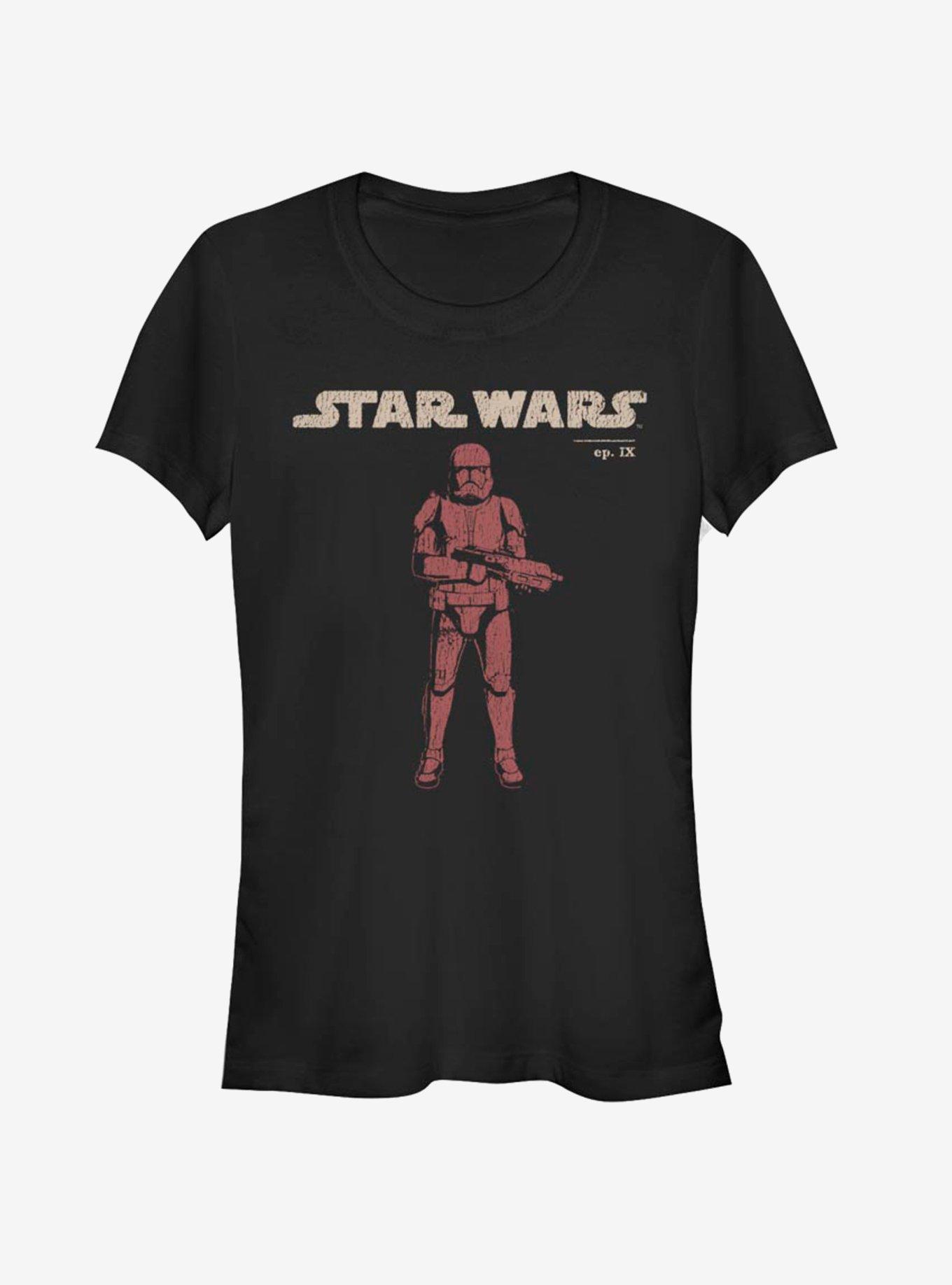 Star Wars Episode IX Rise of Skywalker Red Trooper Vigilant Girls T-Shirt, BLACK, hi-res