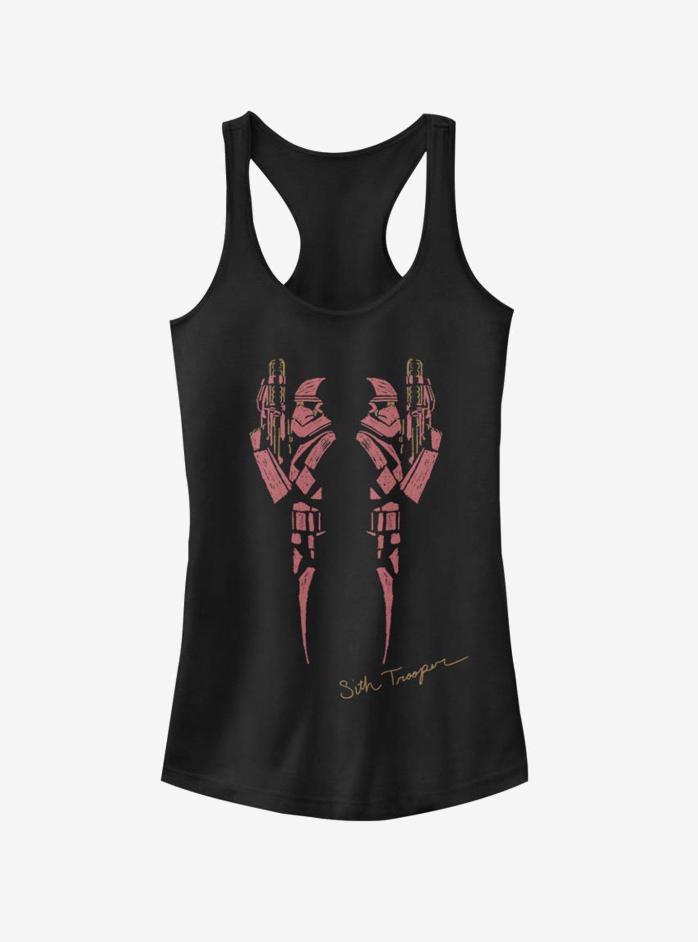 Star Wars Episode IX Rise of Skywalker Double Red Trooper Girls Tank, BLACK, hi-res