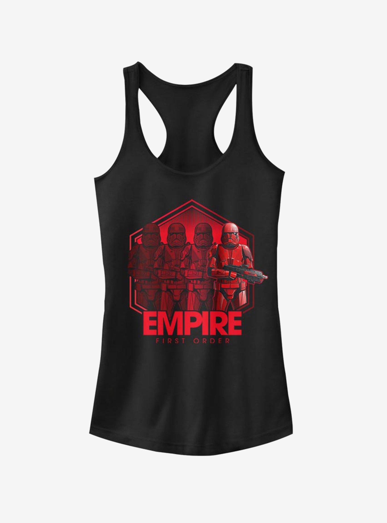 Star Wars Episode IX Rise of Skywalker Red Trooper Red Troop Four Girls Tank, BLACK, hi-res