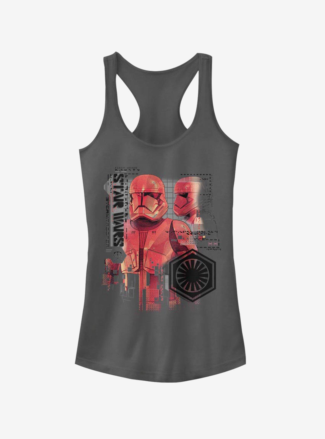 Star Wars Episode IX Rise of Skywalker Red Trooper Schematic Girls Tank, , hi-res