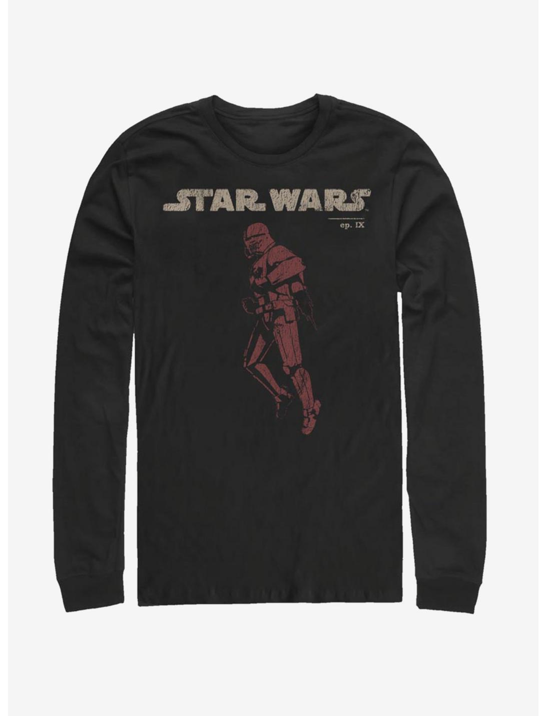 Star Wars Episode IX Rise of Skywalker Red Trooper Jet Red Long-Sleeve T-Shirt, BLACK, hi-res