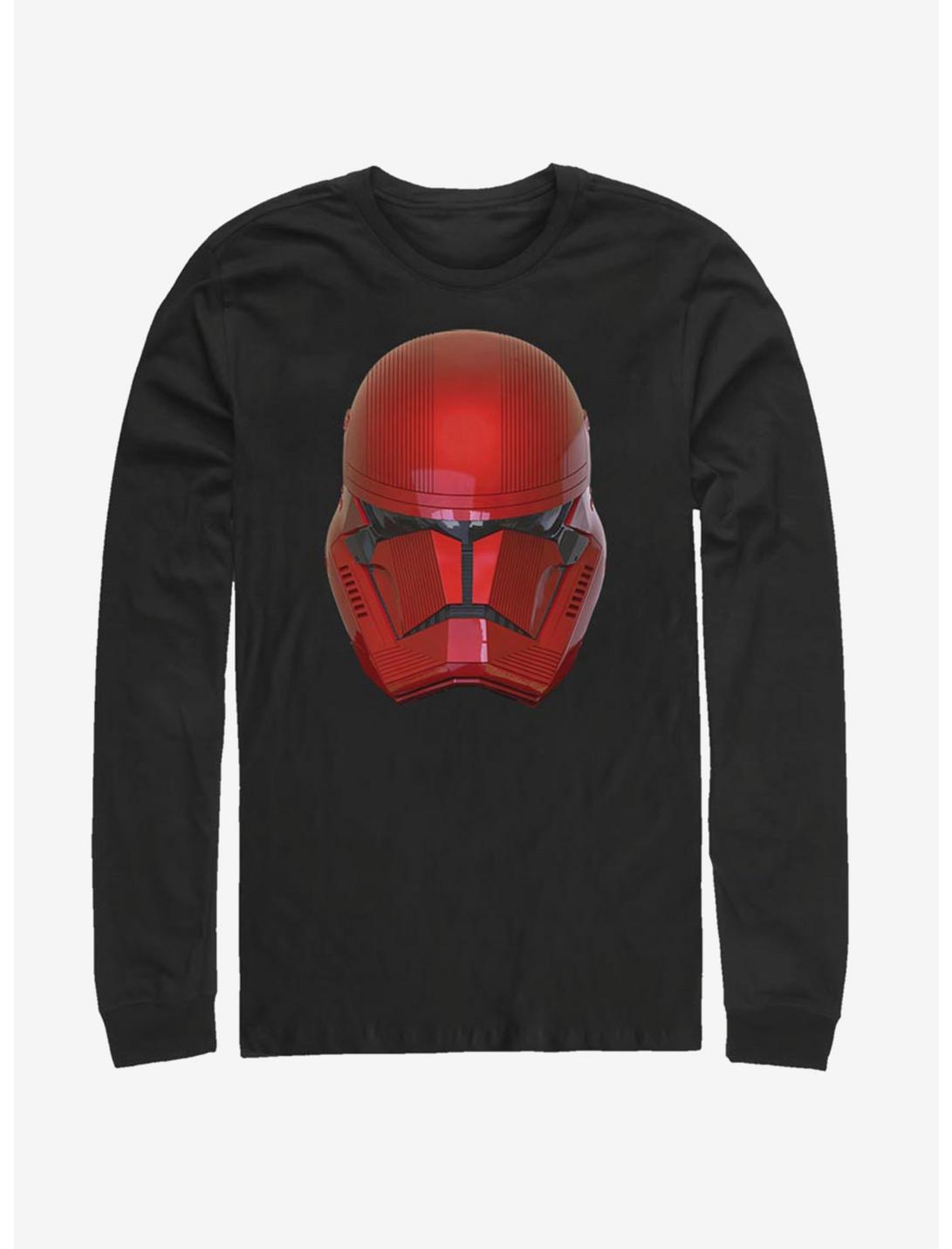 Star Wars Episode IX Rise of Skywalker Red Trooper Red Helm Long-Sleeve T-Shirt, BLACK, hi-res